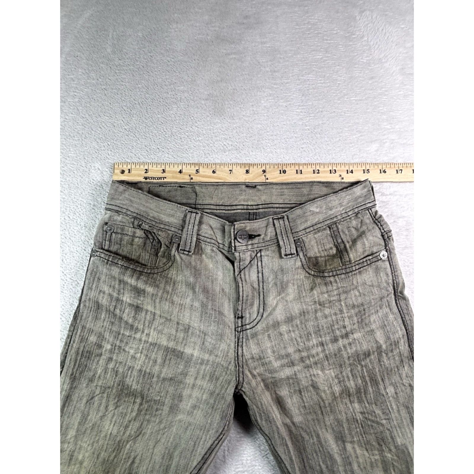 Levi's Levi's 511 Jeans Slim Skinny 29x32 Men Gray Distressed Charcoal Size US 29 - 7 Thumbnail