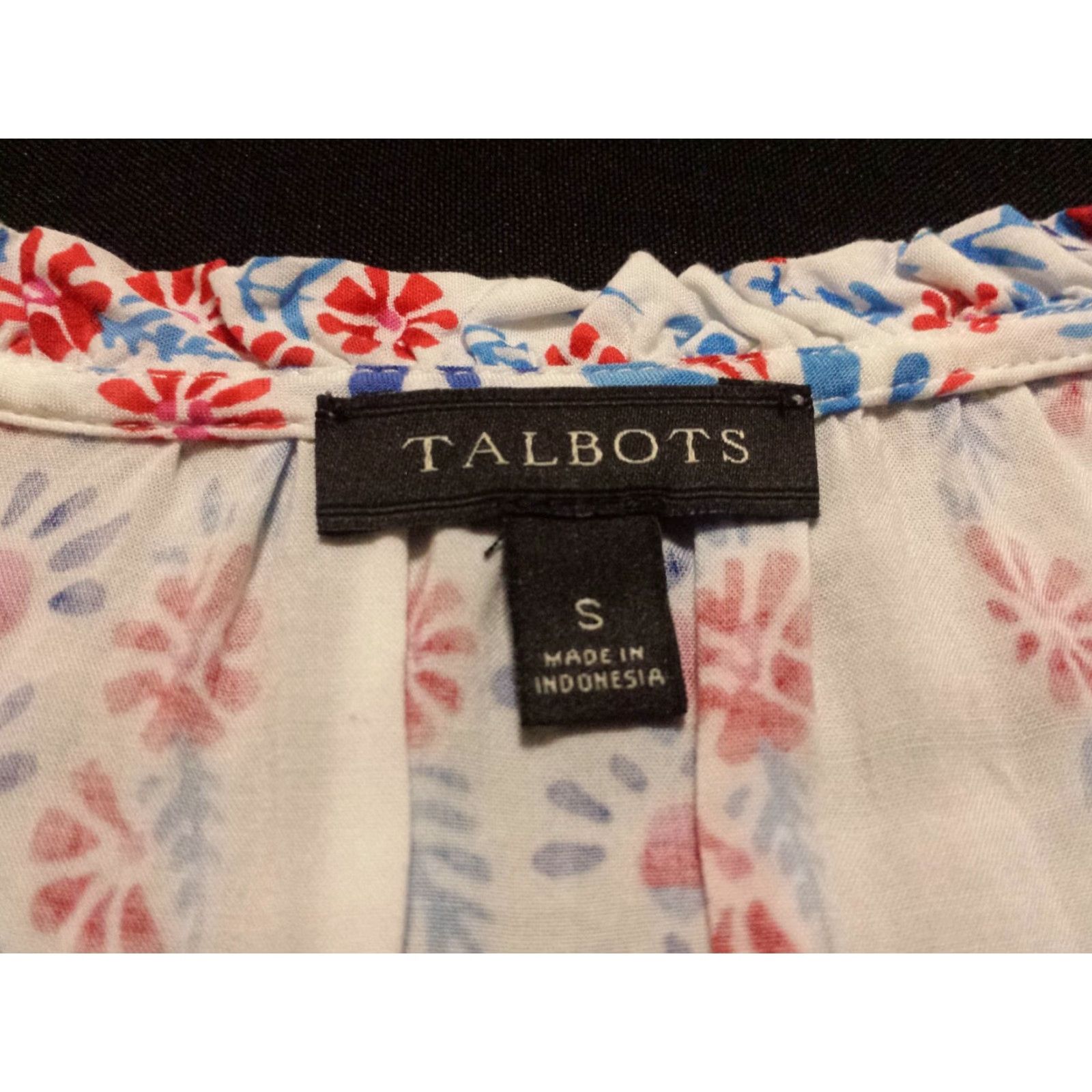 Talbots Talbots Blouse Shirt Womens S Multicolor Paisley V-Neck Pullover Long Sleeve Size S / US 4 / IT 40 - 5 Thumbnail