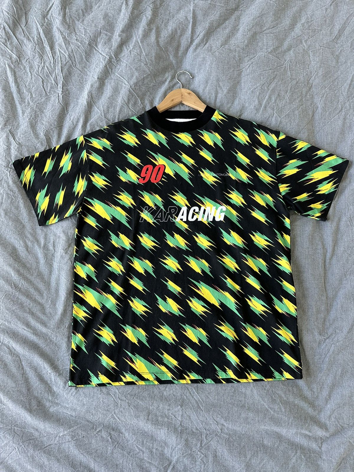 image of Arthur Kar Karacing 90 Performance Graphic Tee Jersey Lart in Black, Men's (Size Large)