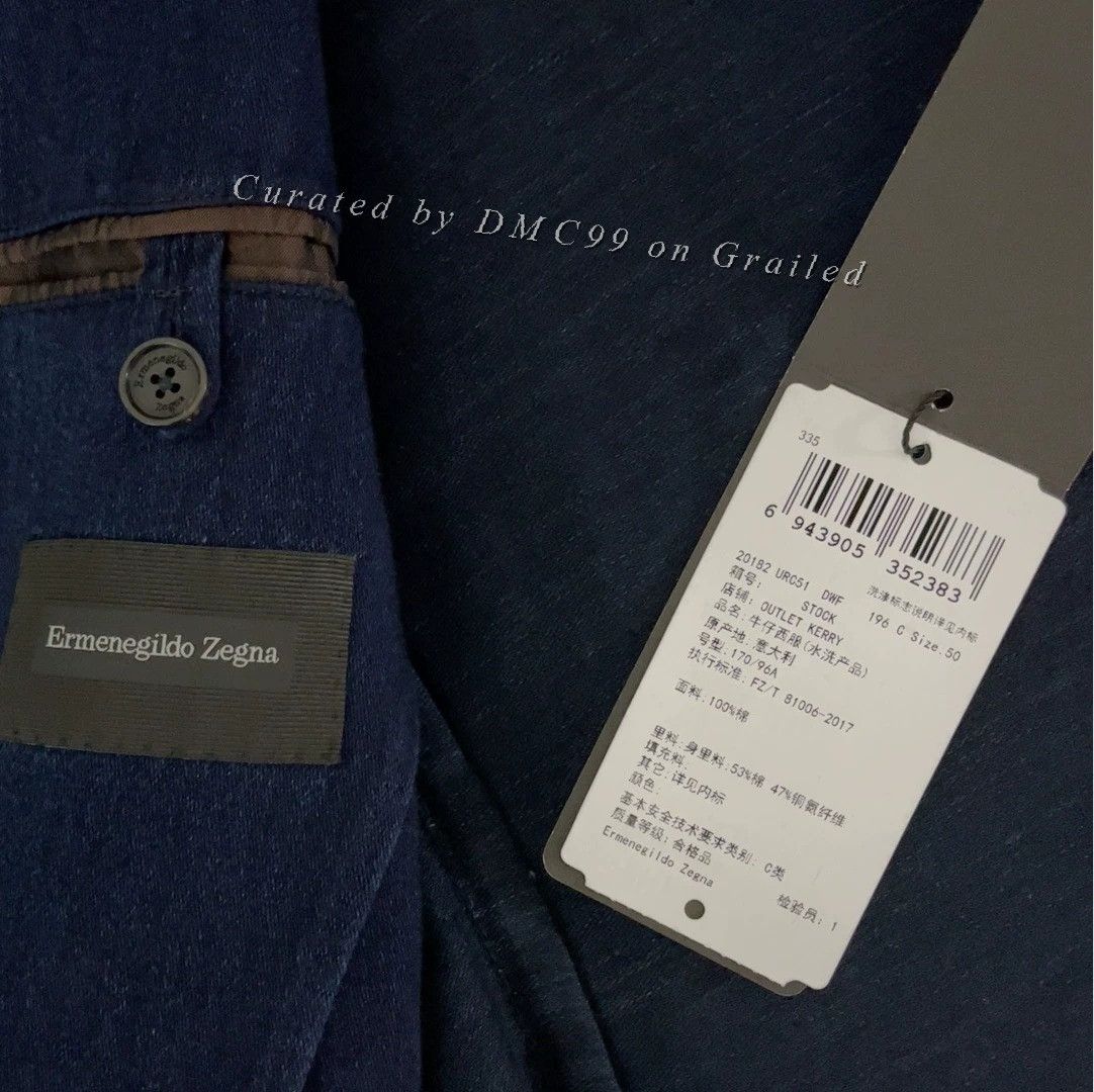 Ermenegildo Zegna Emenegildo Zegna Dark Navy Blazer Size US L / EU 52-54 / 3 - 4 Thumbnail