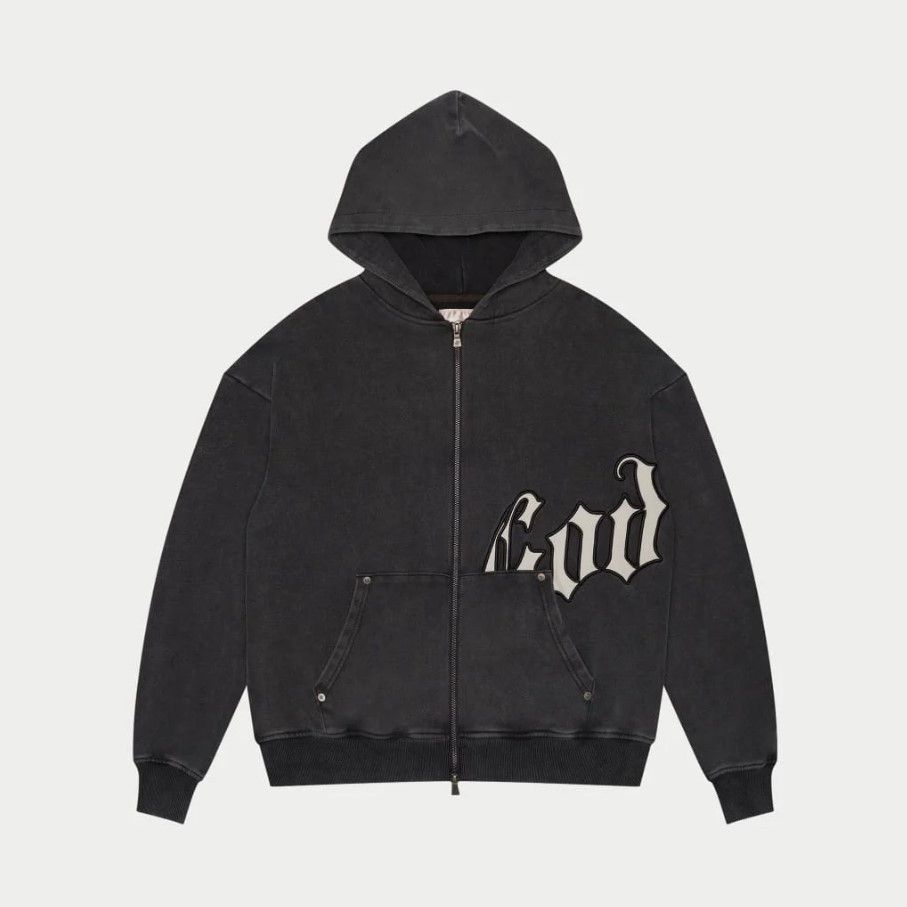 Godspeed Godspeed 'OG Logo' Black Wash Hoodie Size US XXL / EU 58 / 5 - 1 Preview