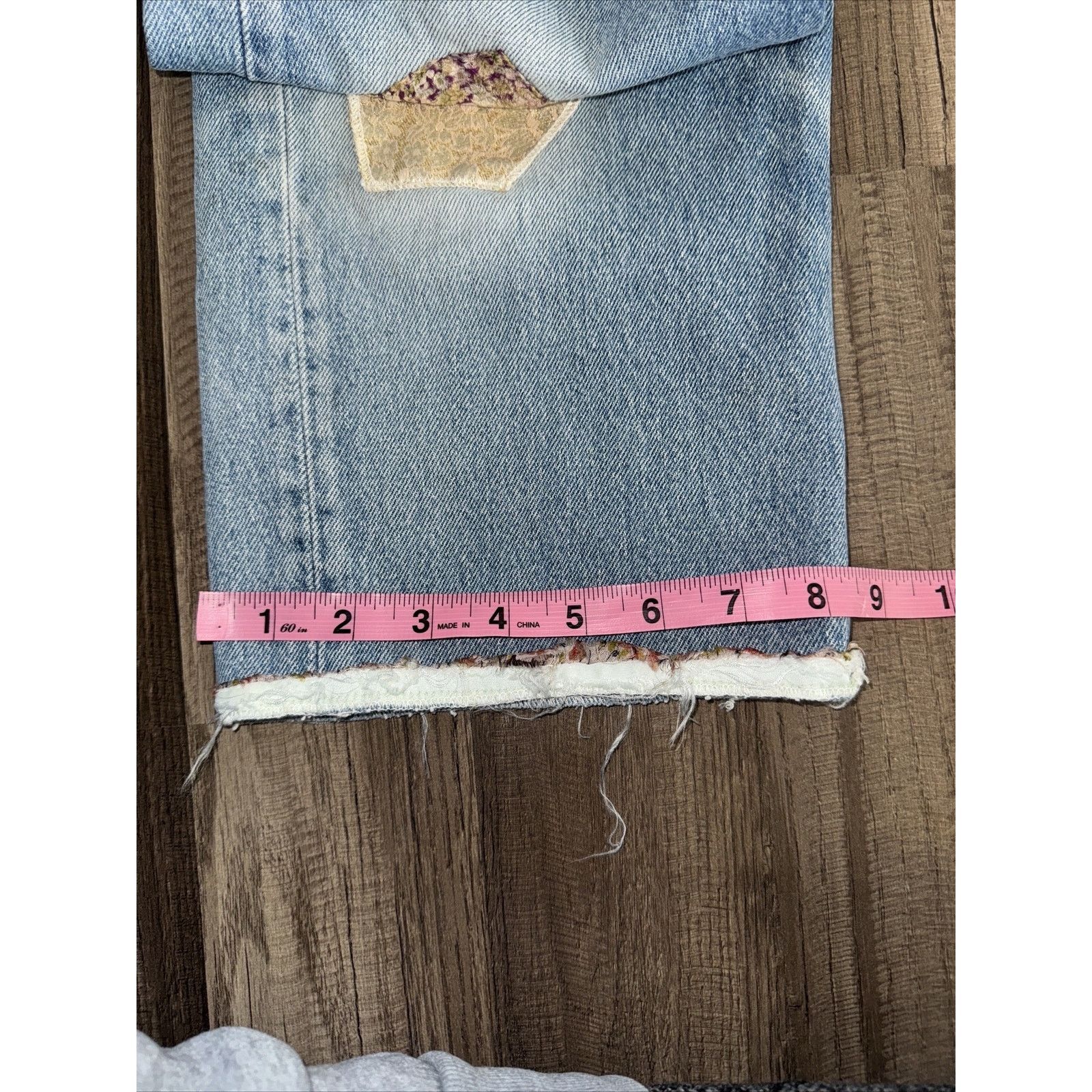 Levi's × Vintage Vintage 90s Levi’s Denim Jeans Blue With Patches 32x21 Size US 32 / EU 48 - 8 Thumbnail