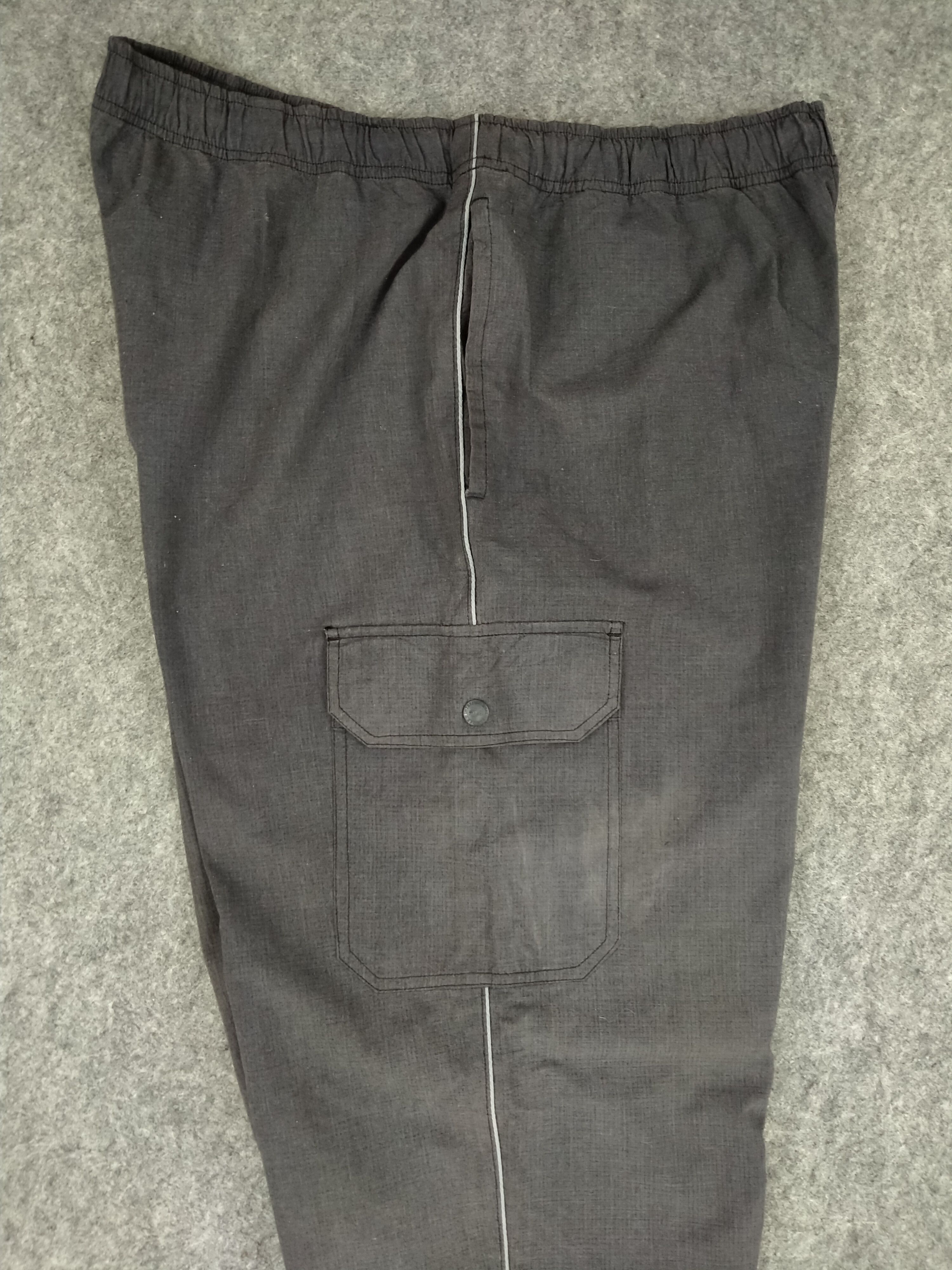 Japanese Brand Fila Elastic Cargo Multi Pocket Pants 33x31.5 -CP114 Size US 33 - 4 Thumbnail