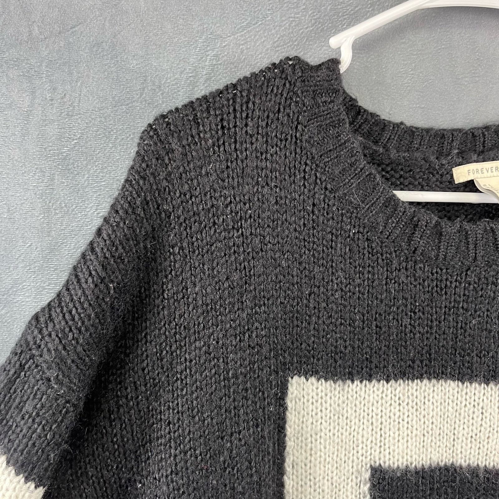 Forever 21 Forever 21 Knit Sweater Number 5 Sport Rugby Preppy Large Size L / US 10 / IT 46 - 9 Thumbnail