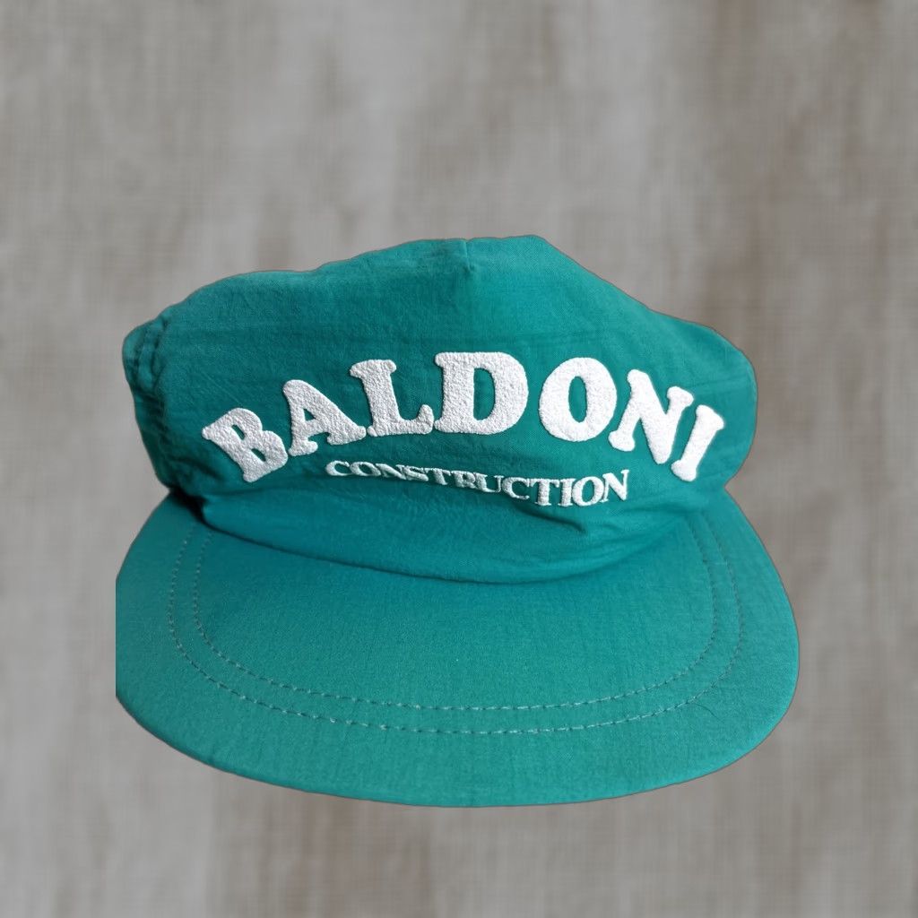 VINTAGE Adjust A Tab Hat Teal SnapBack Made In USA Adjustable Men One Size Green USA Hat Mens