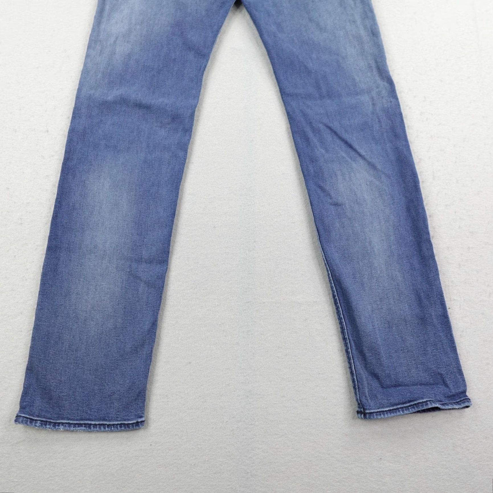 Diesel Diesel Jeans Mens 31 Blue Denim Buster 084NV Stretch Regular Slim Tapered Faded Distressed 32in Inseam Mens Size US 31 - 6 Thumbnail