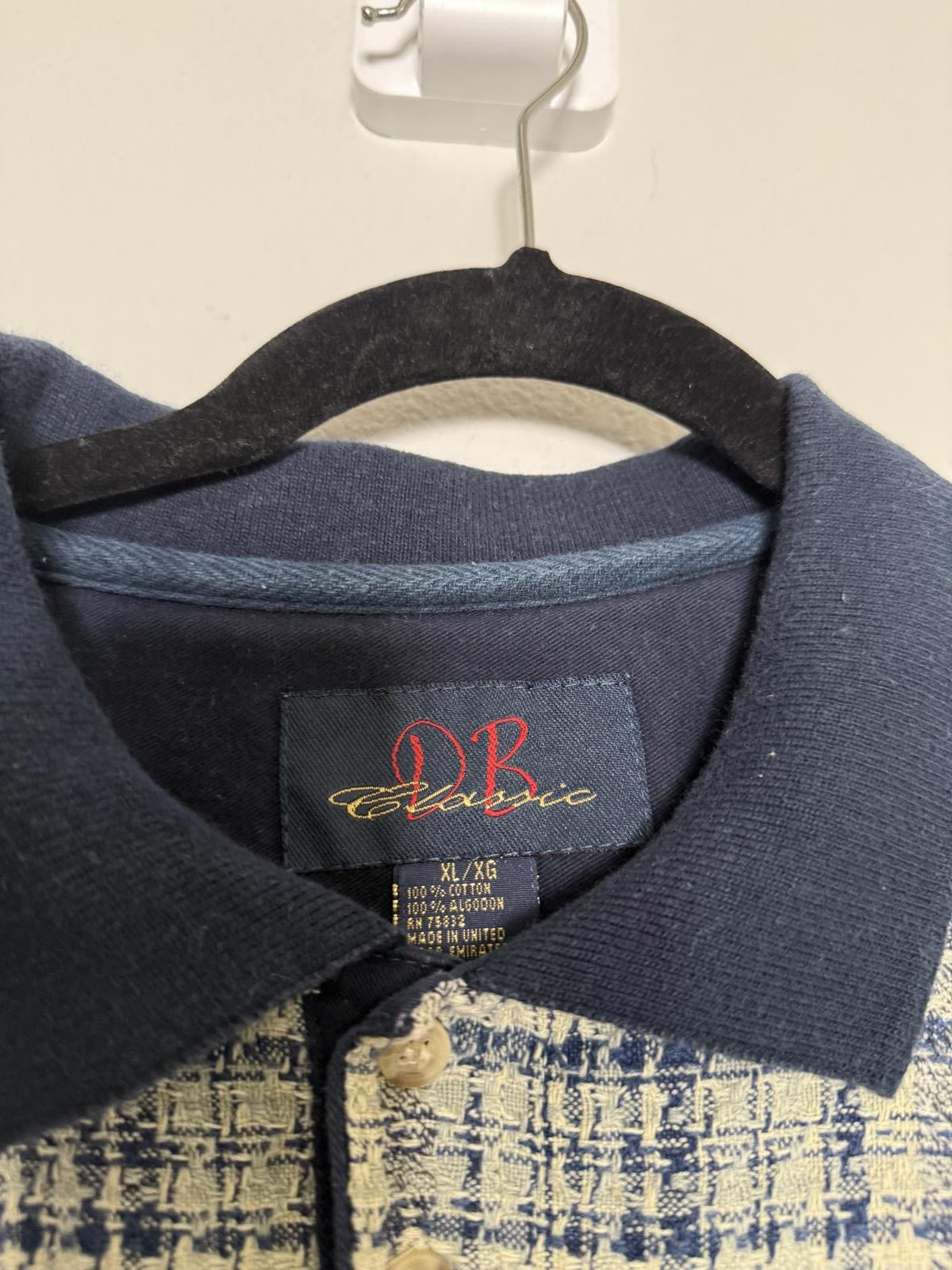 Unknown London Vintage 90s Men's Short Sleeve Plaid Polo Shirt Size US XL / EU 56 / 4 - 5 Thumbnail