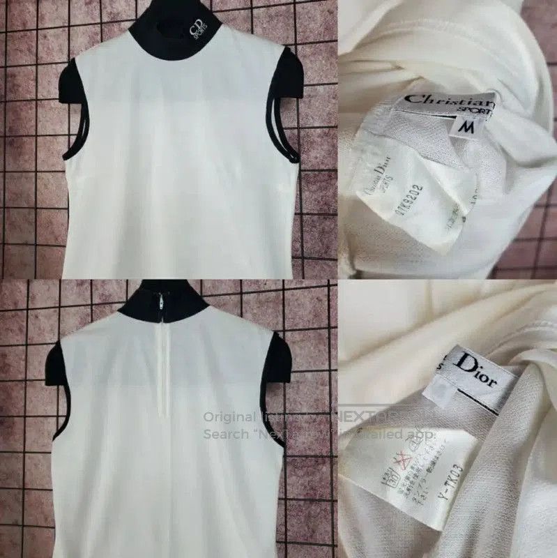 Dior Dior Summer White Cotton Sleeveless T. Size M / US 6-8 / IT 42-44 - 2 Thumbnail