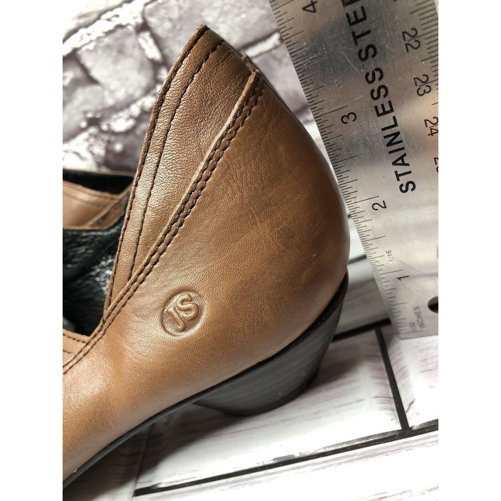 JOSEF SEIBAL Josef Seibel Brown Leather Slip On Heel Booties Shoes Women’ Size US 9 / IT 39 - 12 Thumbnail