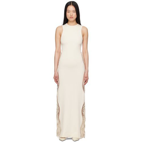 Jil Sander o1w1db10825 Sleeveless Dress in Beige Size L / US 10 / IT 46 - 3 Thumbnail