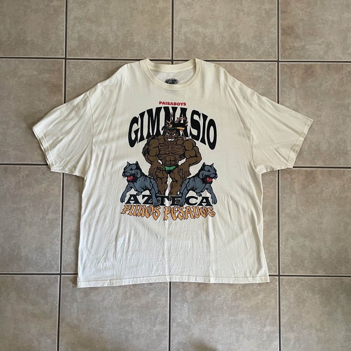 Other Paisaboys “Gimnasio Azteca” Tee Cream Size US XXL / EU 58 / 5 - 1 Thumbnail