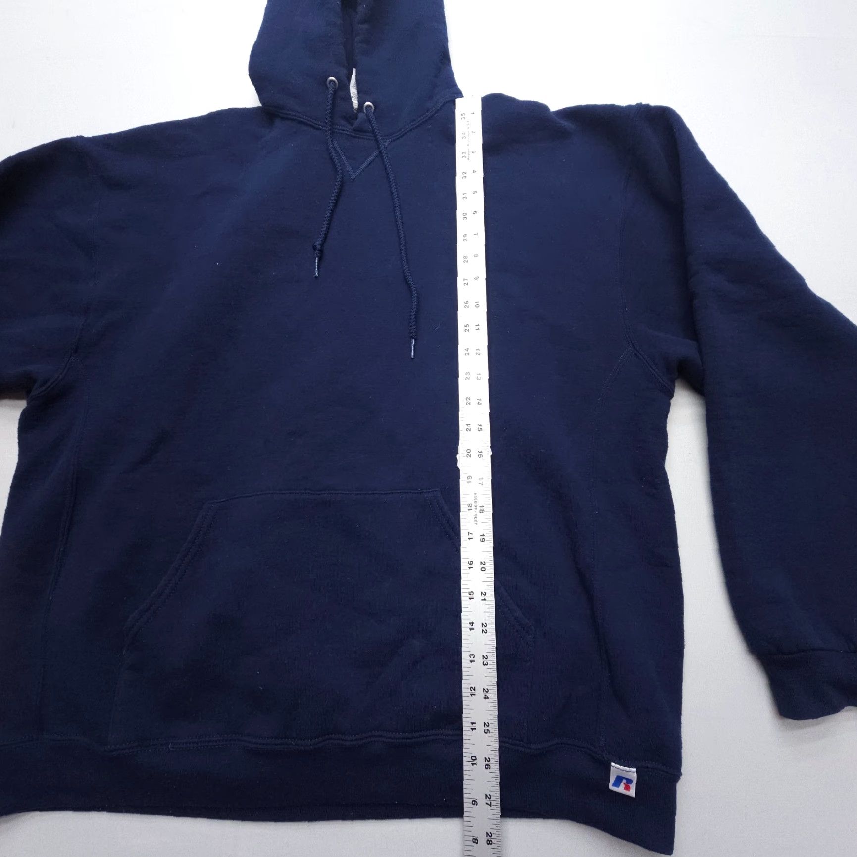 Russell Athletic VINTAGE Russell Athletic Hoodie Mens 2XL Blue 50 / 50 Hooded Sweatshirt 2000s Street Skate Sports All Seasons Fleece Logo Pullover Knit Sweatshirt Size US XXL / EU 58 / 5 - 6 Thumbnail