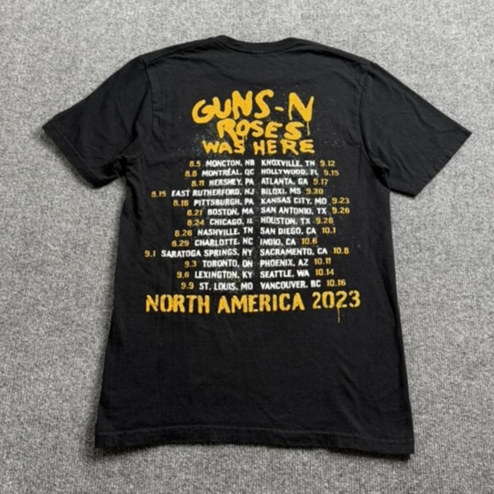 Guns N' Roses 2023 Guns N' Roses Was Here North America Rock Band Tee S Size US S / EU 44-46 / 1 - 5 Thumbnail