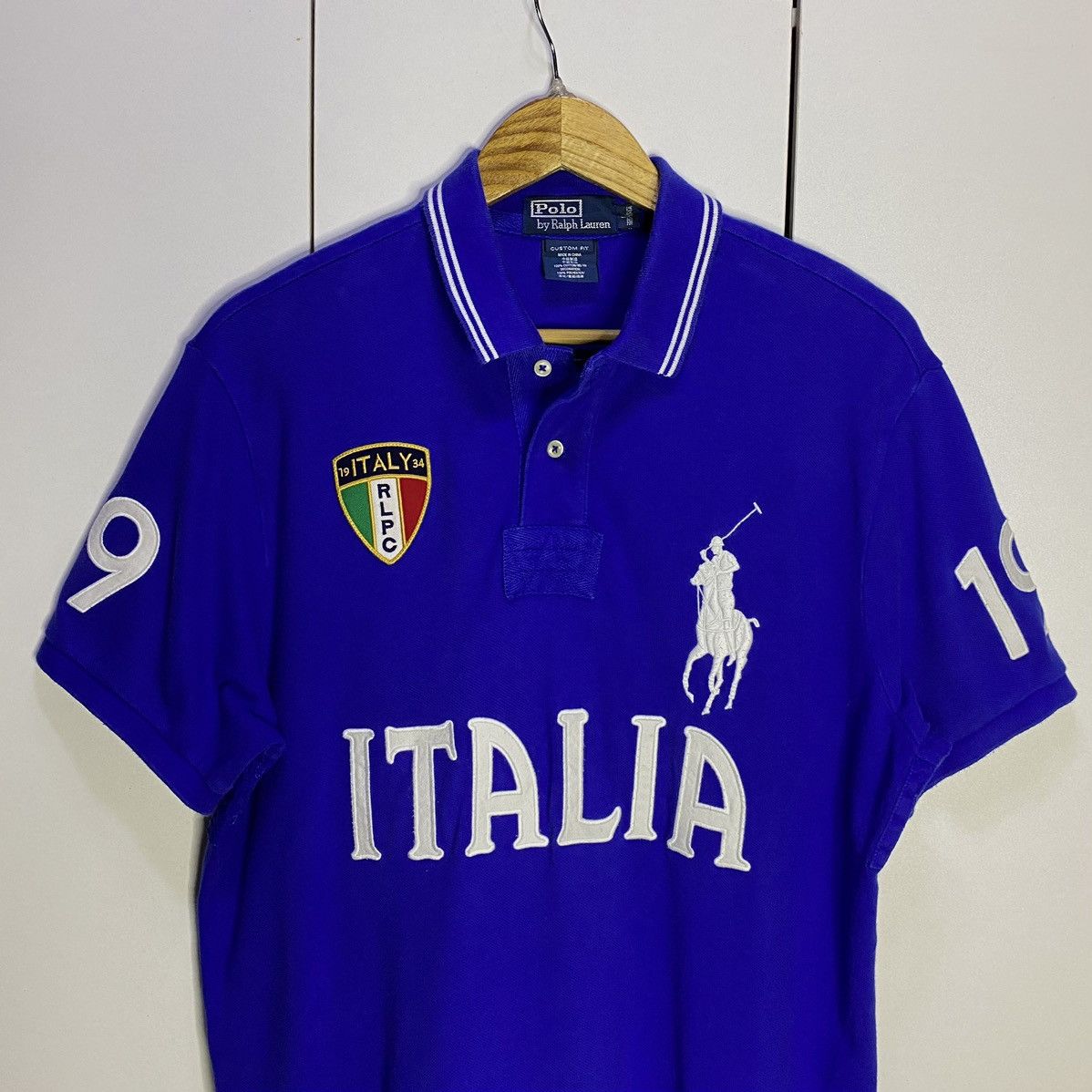 Ralph Lauren × Vintage Ralph Lauren RL Italia Country Blue Chief keef Polo Shirt Size US L / EU 52-54 / 3 - 3 Thumbnail