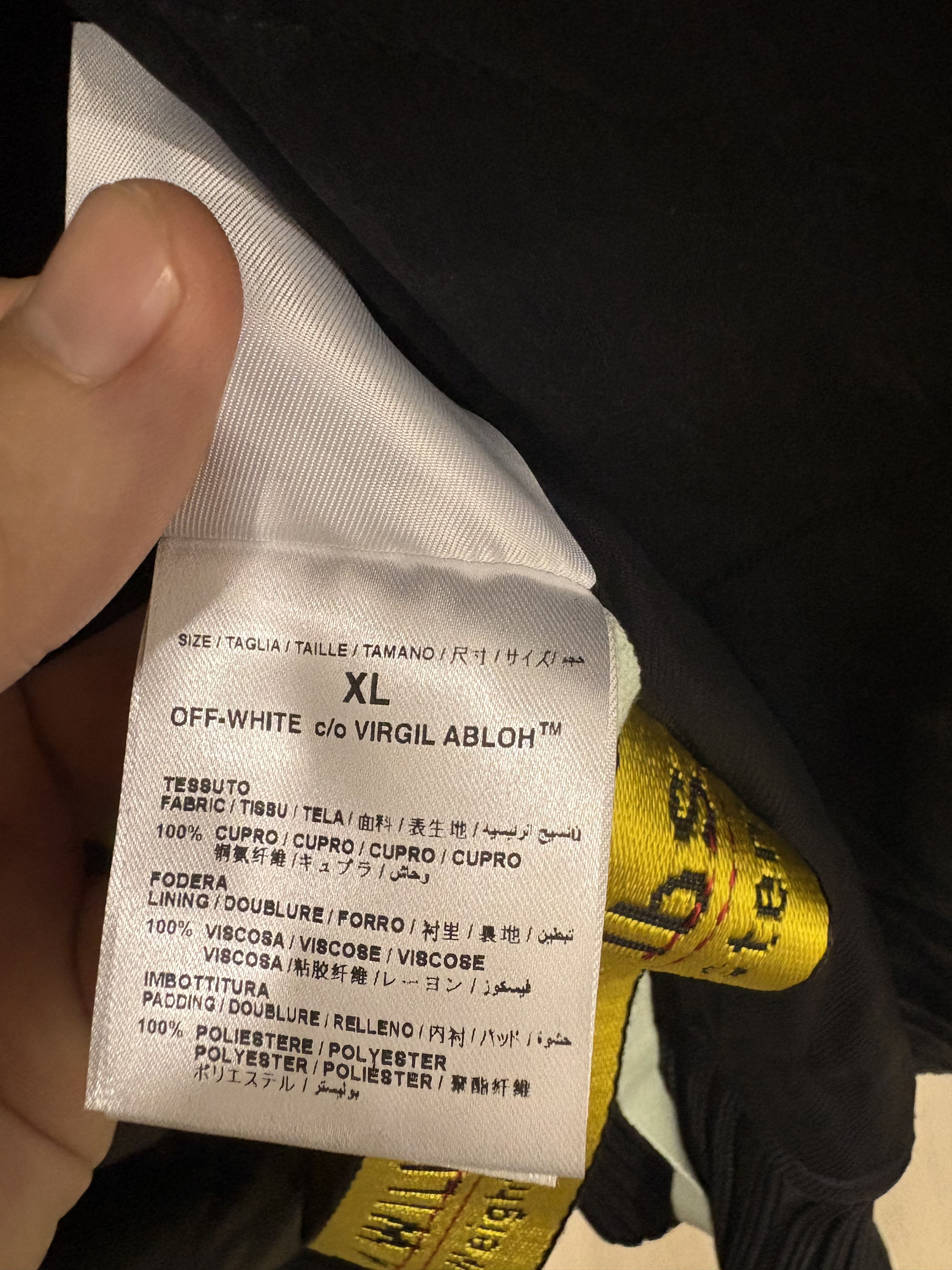 Off-White Off-White SS17 Brush Stroke Bomber Size US XL / EU 56 / 4 - 10 Thumbnail