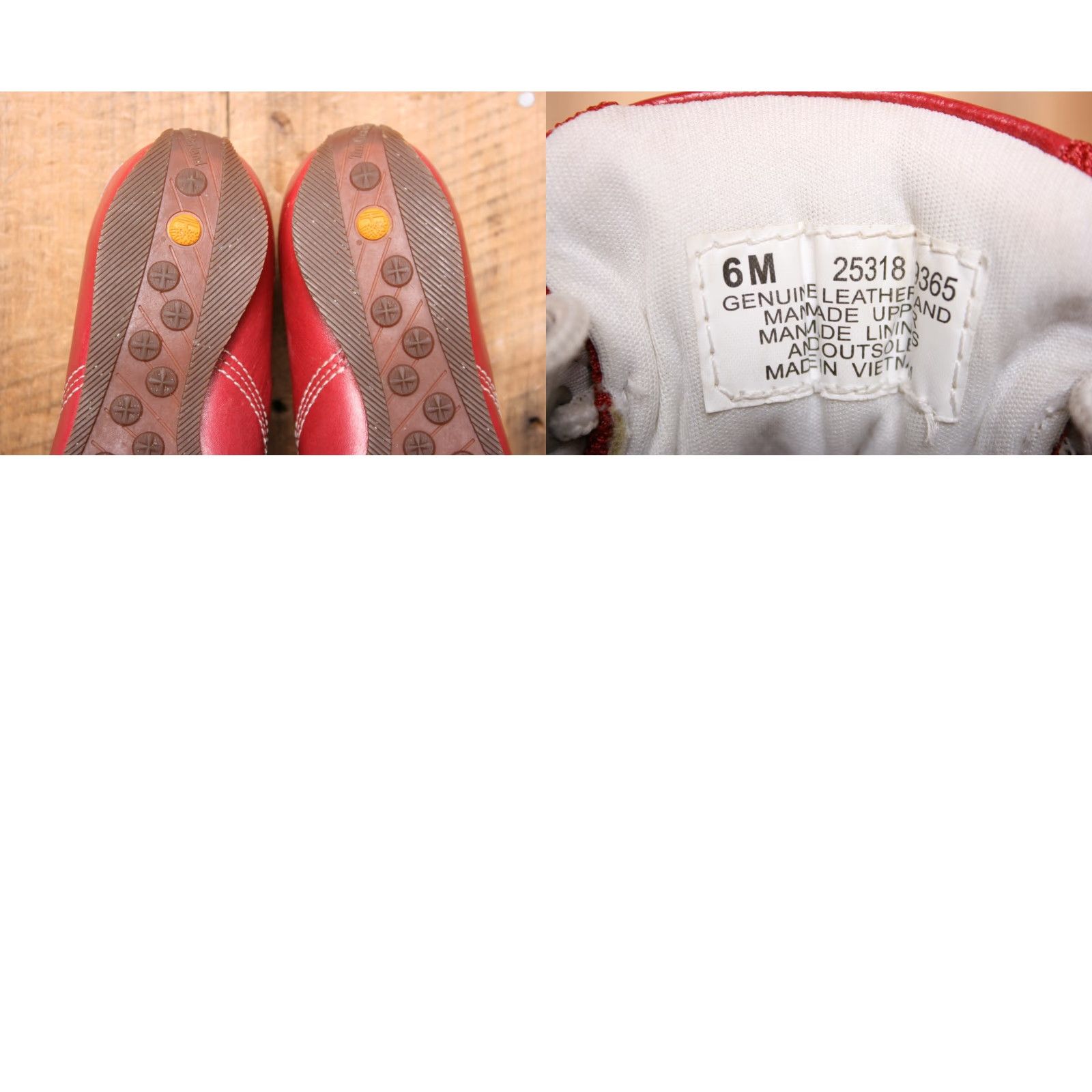 Timberland TIMBERLAND Red Leather Sneakers Women's 6M Sneaker Shoes Leather Red Womens Size US 6 / IT 36 - 8 Thumbnail