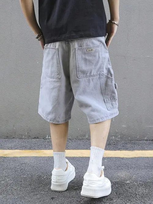 VIBE Vintage Y2k Shorts Jorts Washed Denim Size US 32 / EU 48 - 3 Thumbnail
