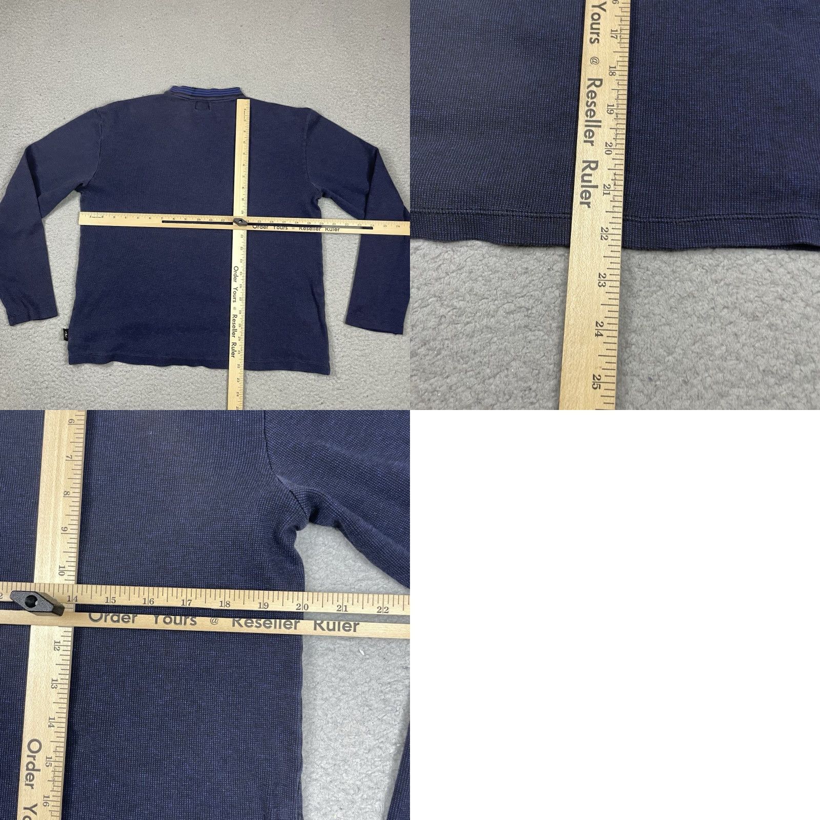 Calvin Klein VINTAGE Calvin Klein Jeans Shirt Womens M Blue Distressed Pullover Sweater 90s Casual Womens Size M / US 6-8 / IT 42-44 - 8 Thumbnail