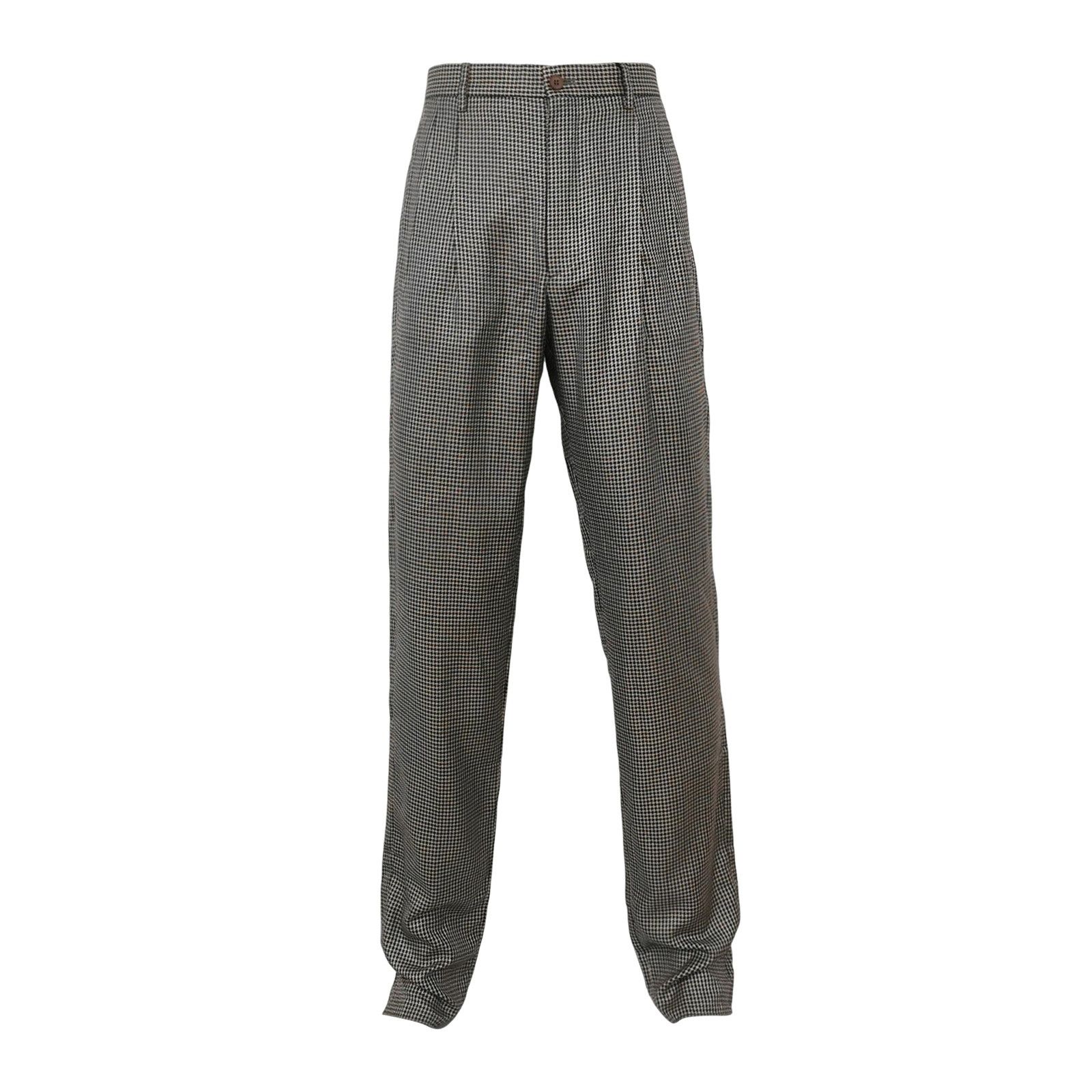 Giorgio Armani Giorgio Armani Silk Wool Check Trousers 32 Size US 32 / EU 48 - 1 Thumbnail