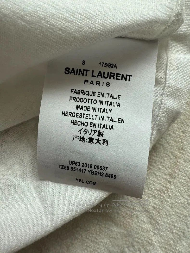 Saint Laurent Paris Saint Laurent Men's Graphic T. Size US S / EU 44-46 / 1 - 4 Thumbnail