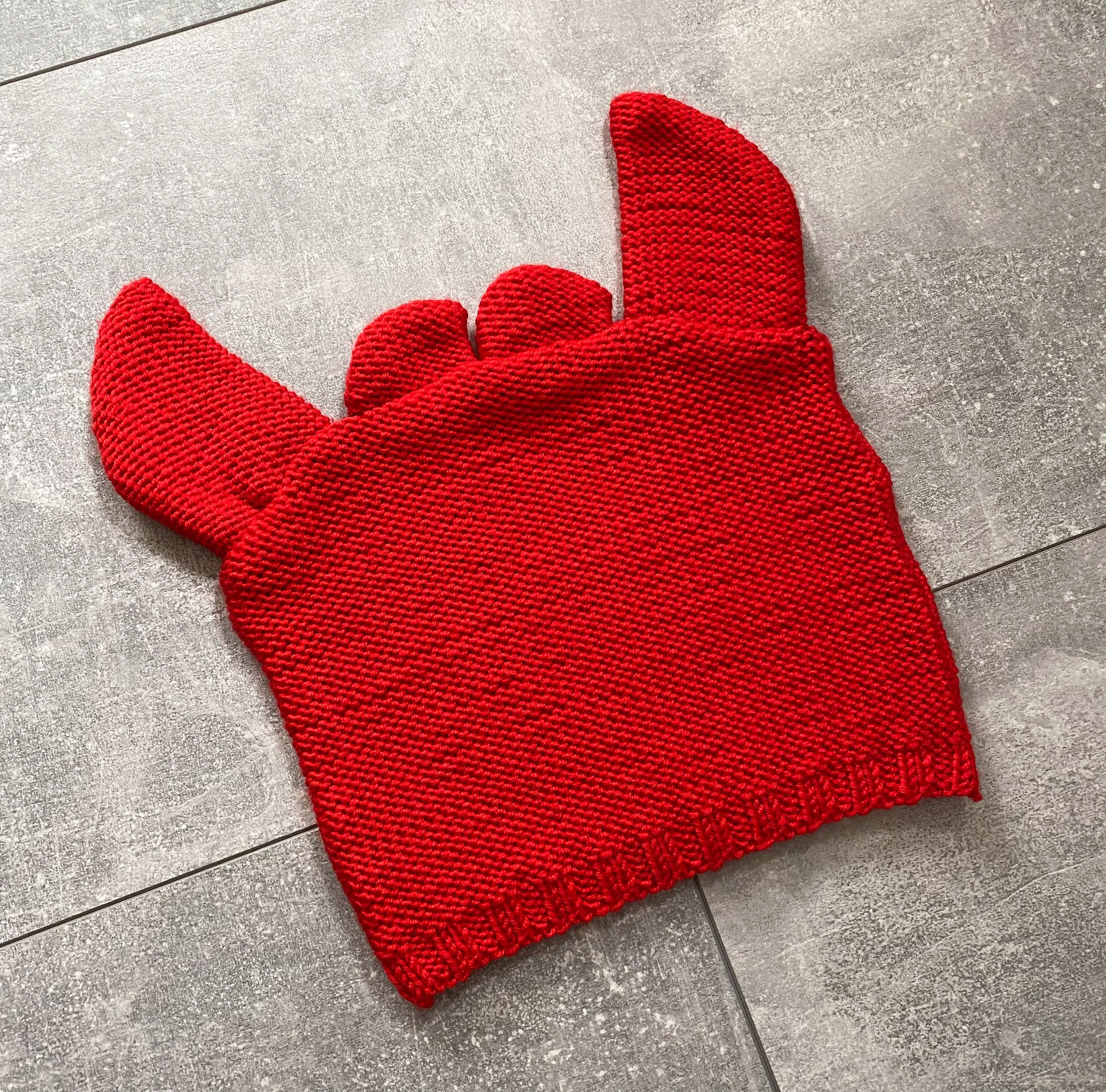 Japanese Brand Japanese Devil Horn Hand Knit Beanie Hat Size ONE SIZE - 1 Thumbnail