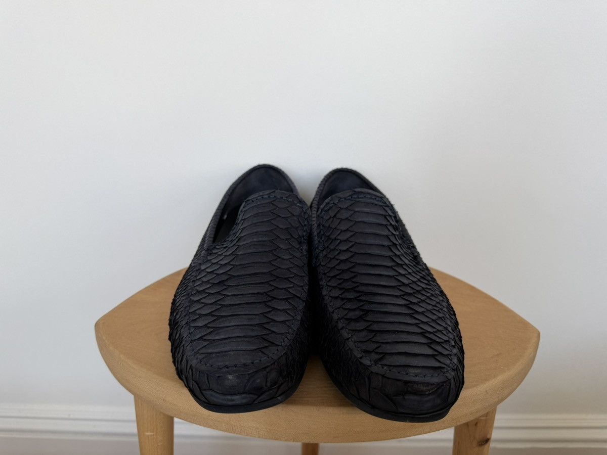 Salvatore Ferragamo Ferragamo Python Skin Dyed Loafers Size US 10 / EU 43 - 5 Thumbnail