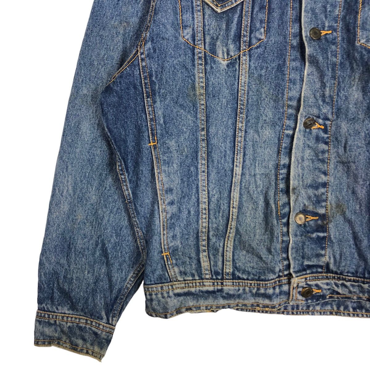 Japanese Brand 🔥Vtg Trucker Denim Jacket Worker Wear Basic Union Made Size US M / EU 48-50 / 2 - 4 Thumbnail