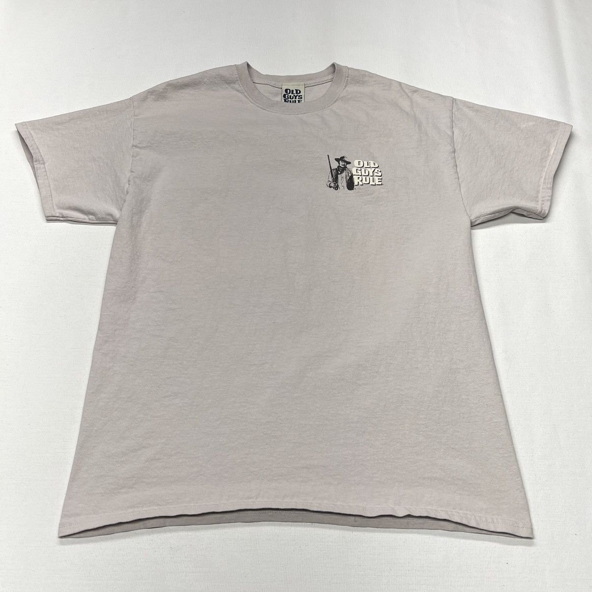 Vintage Old Guys Rule Tee Shirt Beige John Wayne Graphic Dad Y2K Size US L / EU 52-54 / 3 - 2 Thumbnail