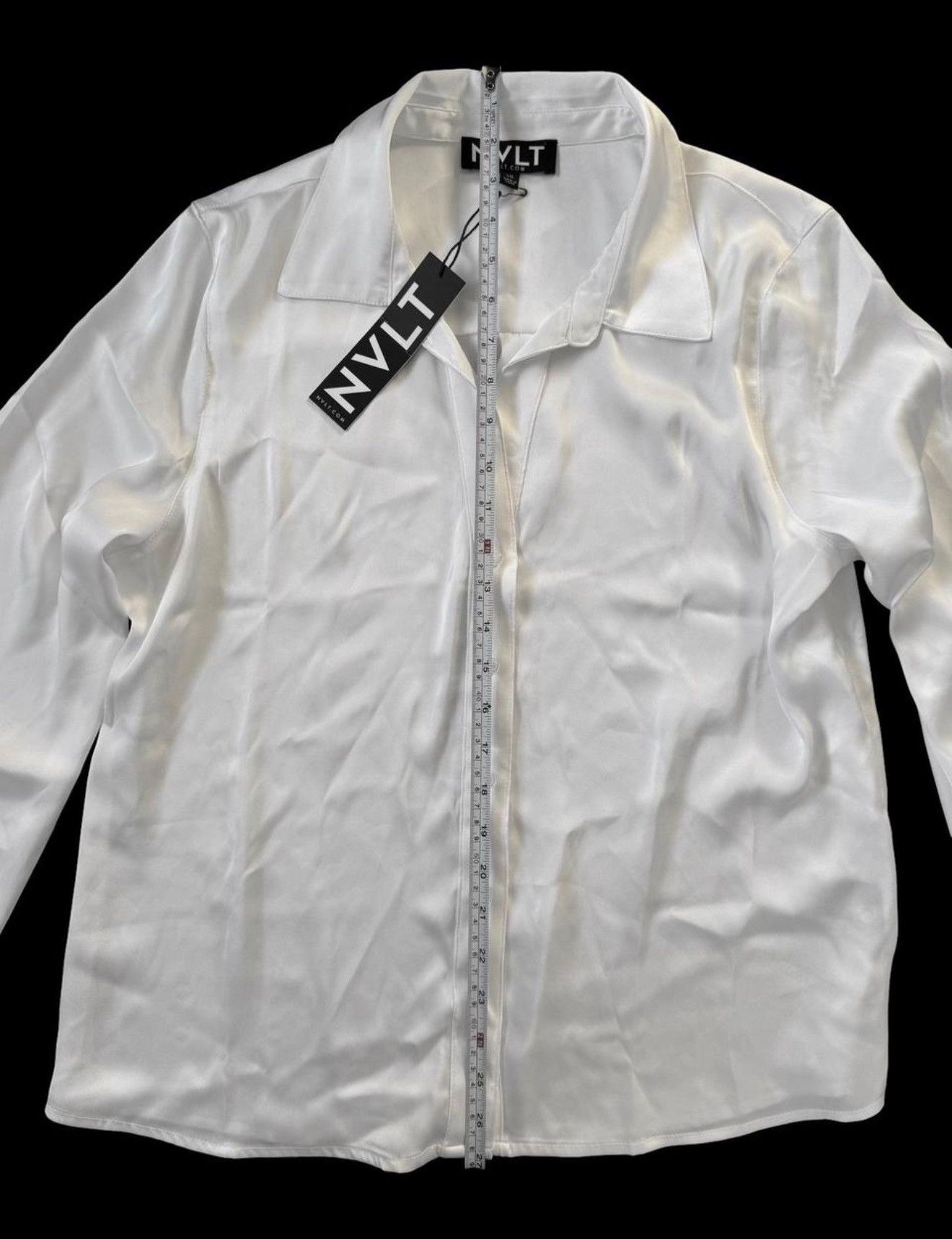 Other NVLT white button-up satin blouse size L Size L / US 10 / IT 46 - 5 Thumbnail