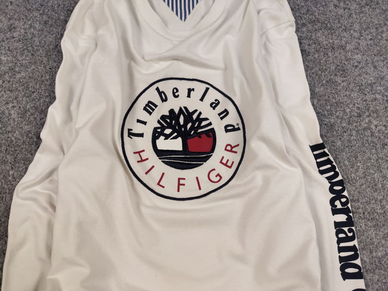 Timberland Timberland x Tommy Hilfiger White Logo long sleeve Top Size US L / EU 52-54 / 3 - 4 Thumbnail