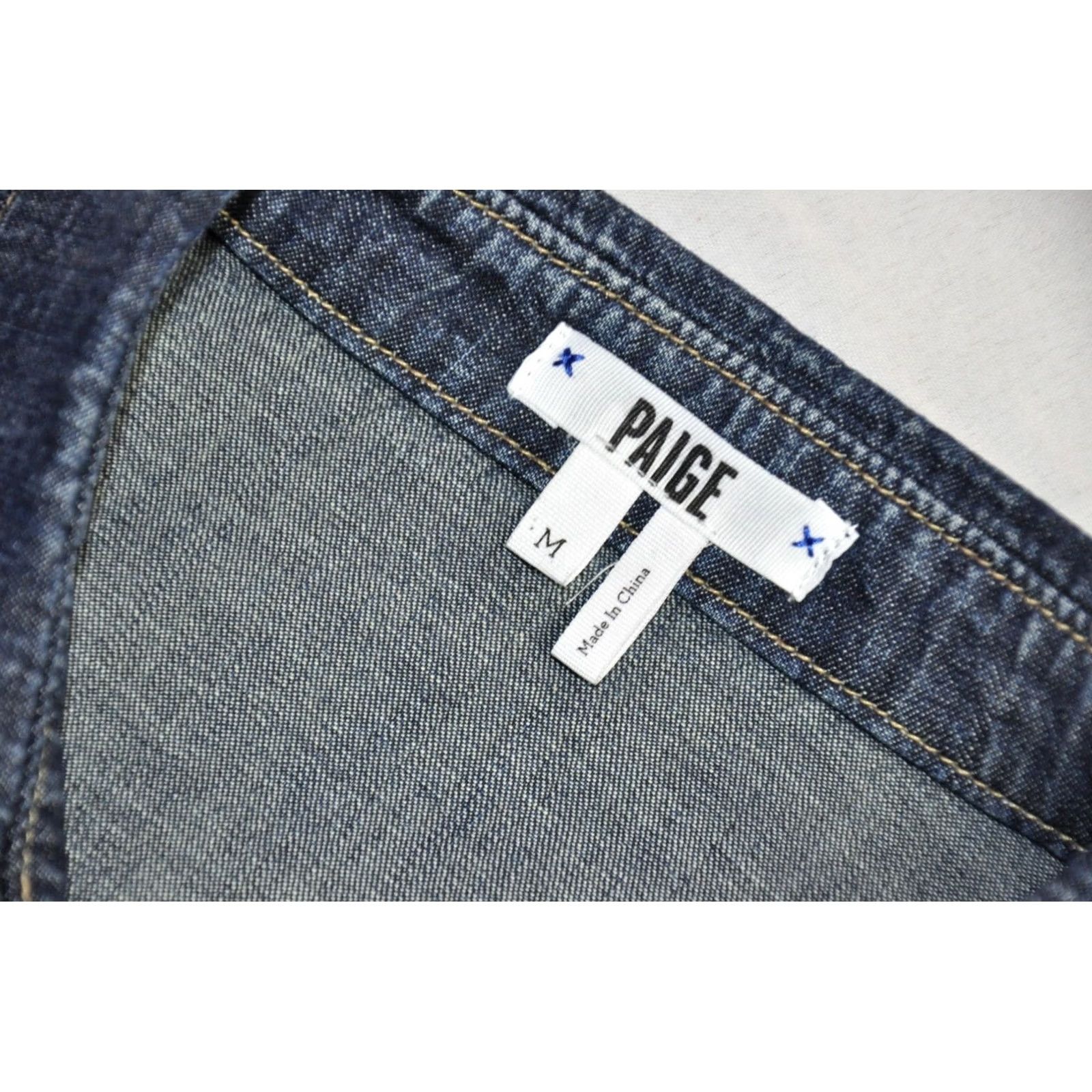Paige Paige Denim Blue Men Shirt M Size US M / EU 48-50 / 2 - 6 Thumbnail
