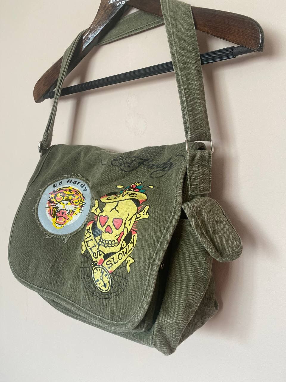 Ed Hardy Ed Hardy Christian Audigier Vintage Y2k Rare Messenger Bag Size ONE SIZE - 3 Thumbnail