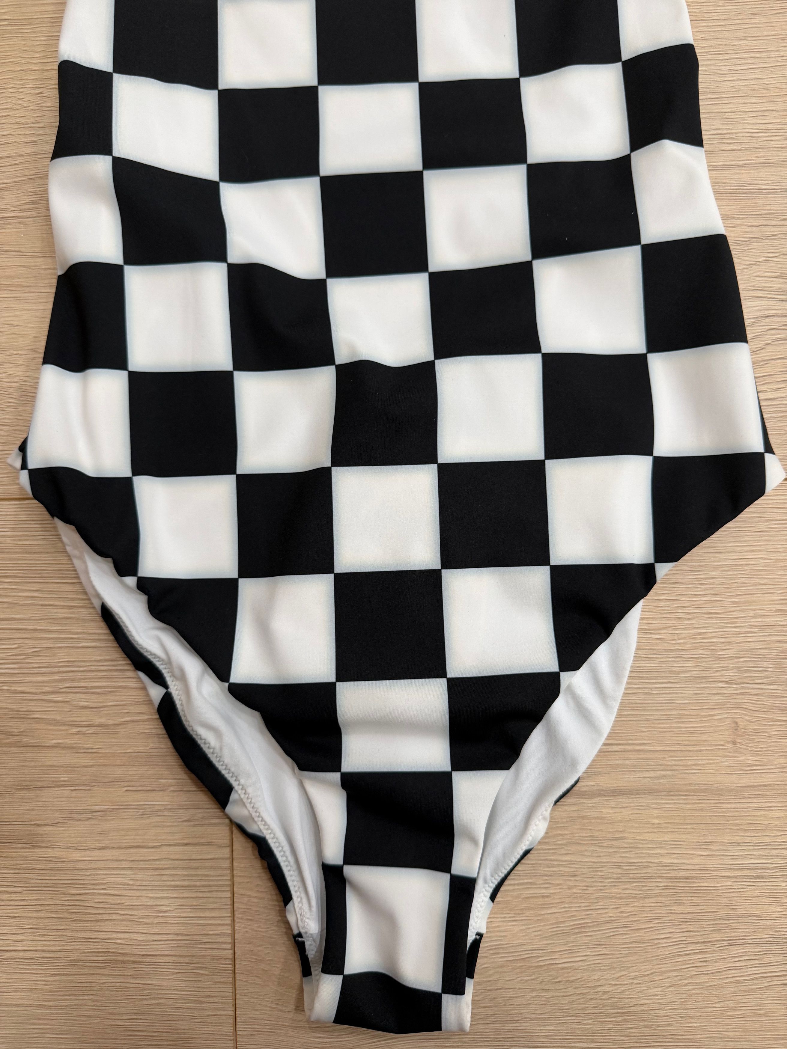 Chanel 23C White Checker CC Logo One Piece Swimsuit Bathingsuit 36 Size XS / US 0-2 / IT 36-38 - 7 Thumbnail