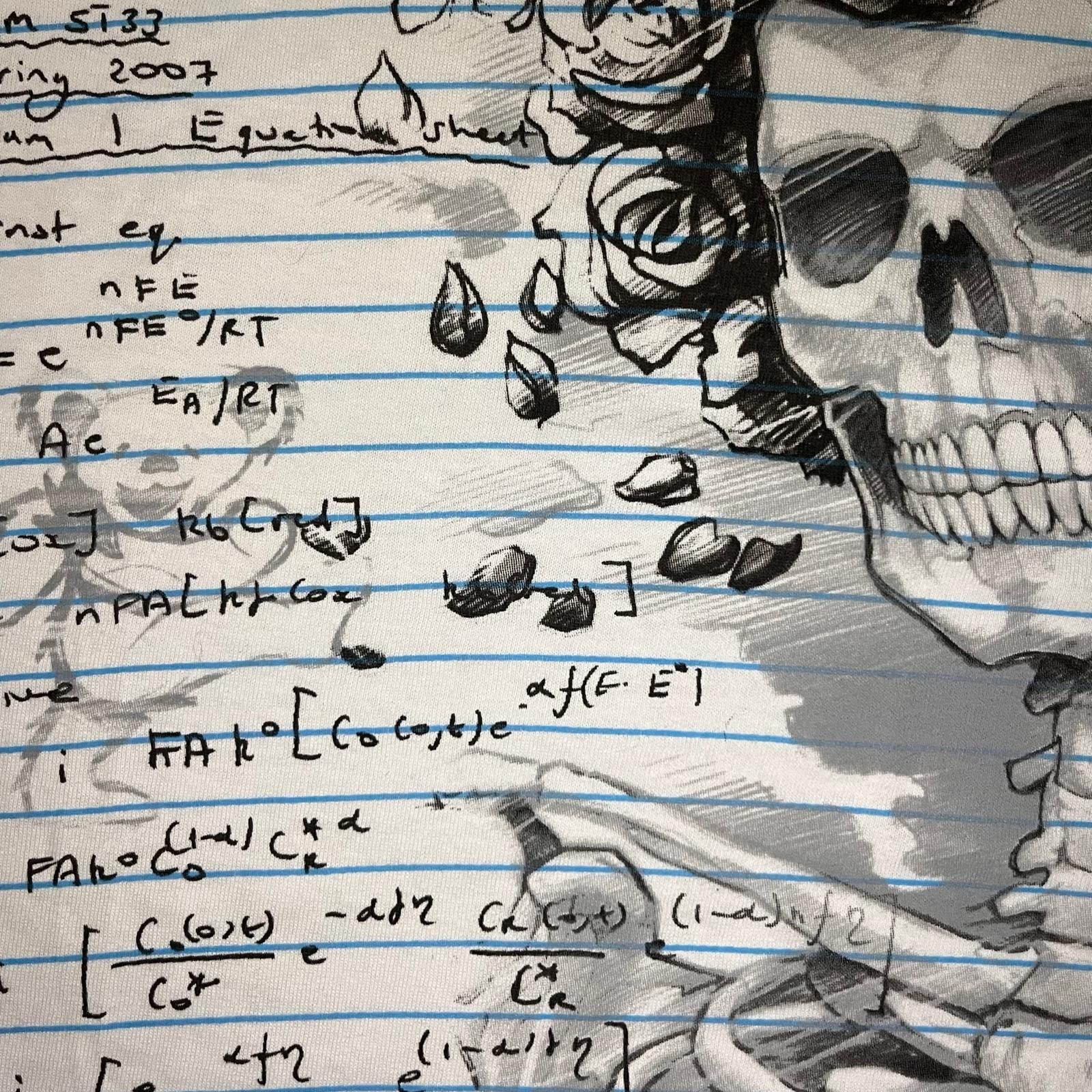 Liquid Blue Liquid Blue “Grateful Dead Notebook Skeleton” Tee – Size XL Size US XL / EU 56 / 4 - 7 Thumbnail