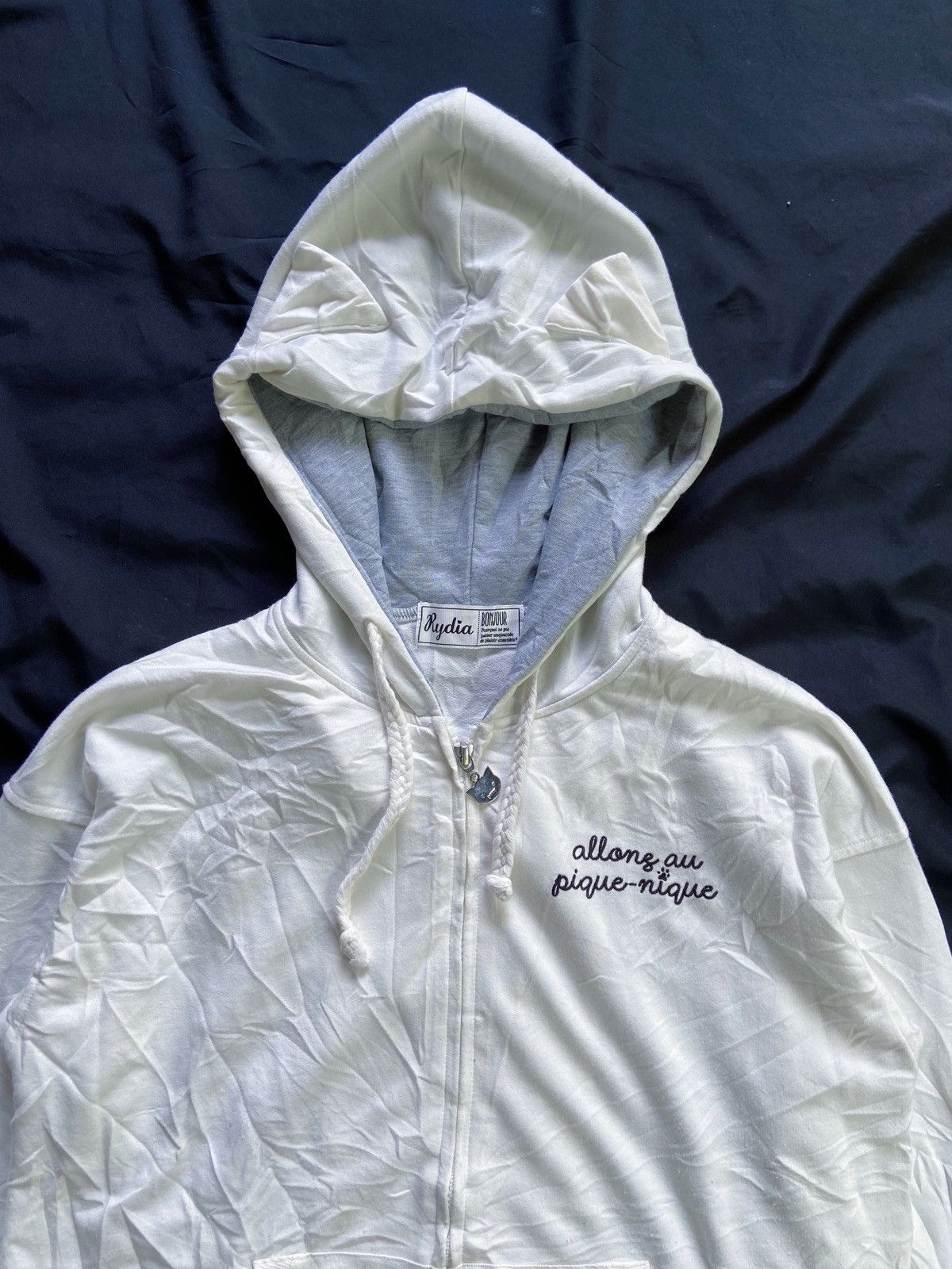 20471120 RYDIA BONJOUR ZIP HOODIE Size US M / EU 48-50 / 2 - 2 Thumbnail