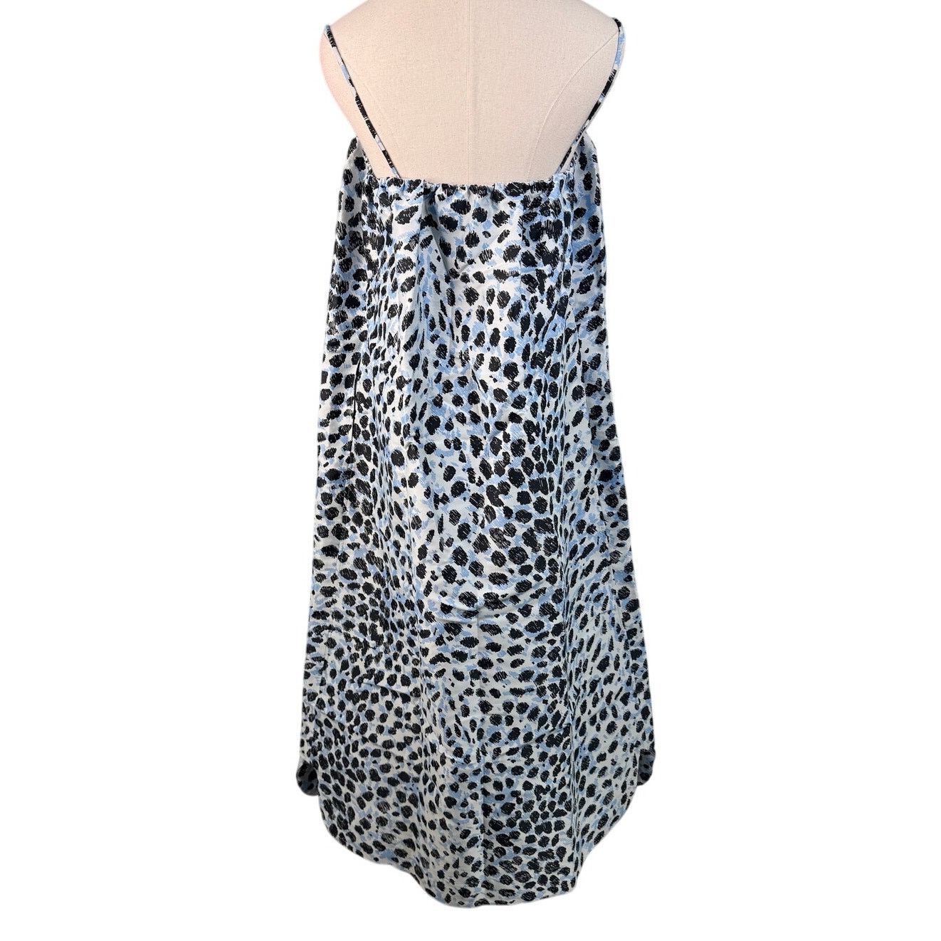 Ganni GANNI Jacquard Midi Dress Egret blue size 38 / M / US 6 NWT Size M / US 6-8 / IT 42-44 - 10 Thumbnail