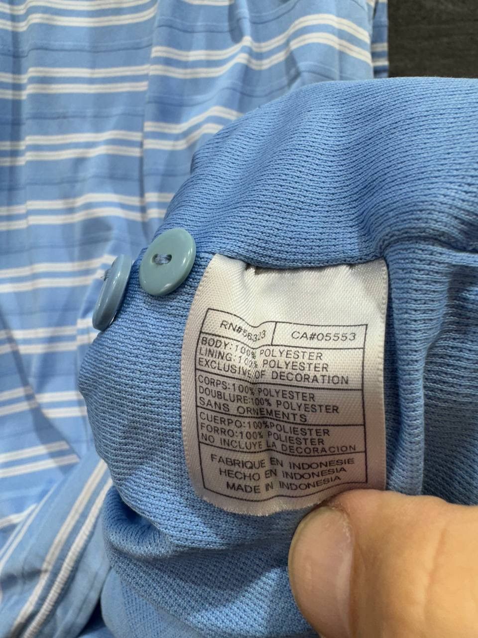 Vintage Nike Team Carolina North Carolina Heels Stadium Striped Polo Size US L / EU 52-54 / 3 - 10 Thumbnail