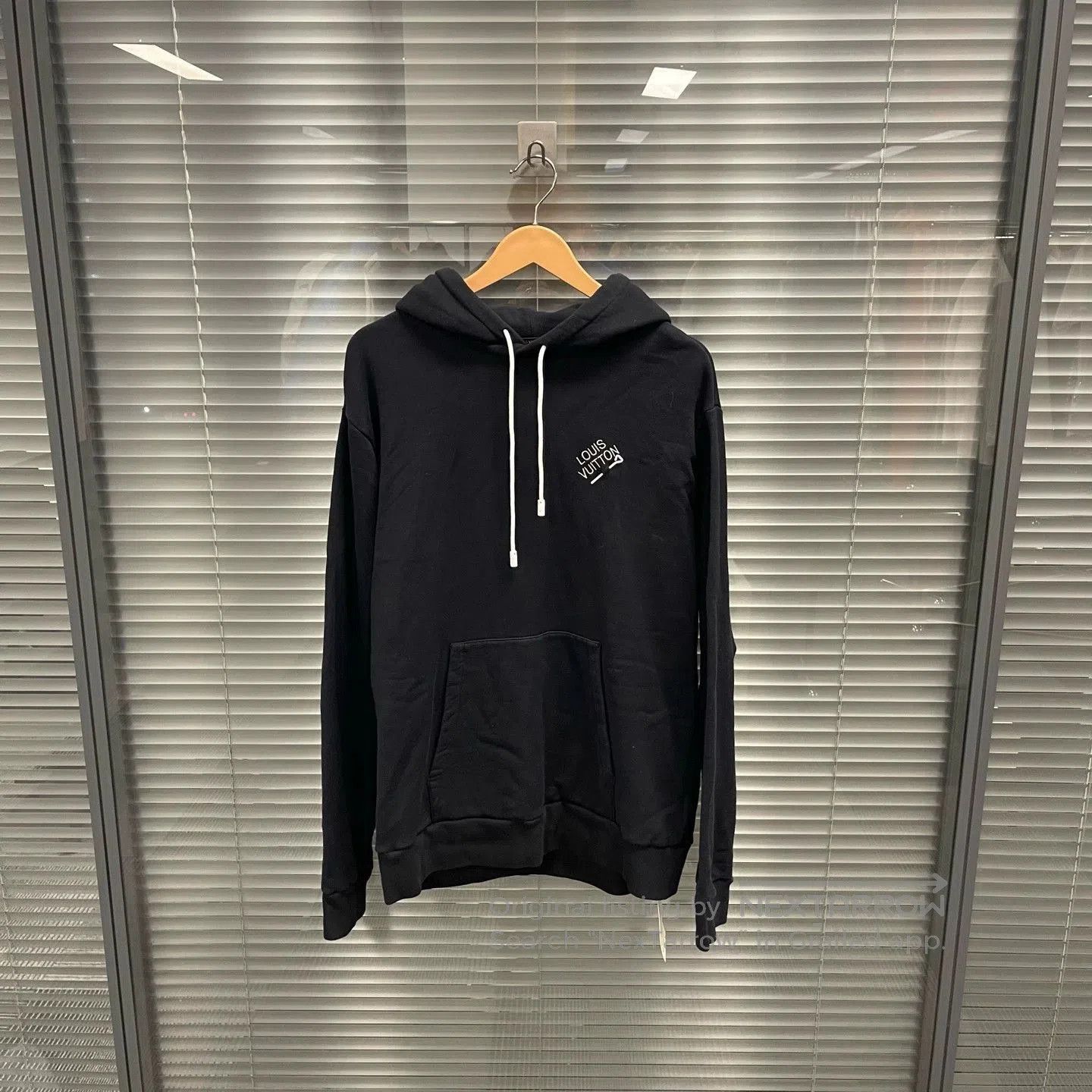 Louis Vuitton Black Hoodie with Drawstring and Front Pocket. Size US XL / EU 56 / 4 - 1 Thumbnail