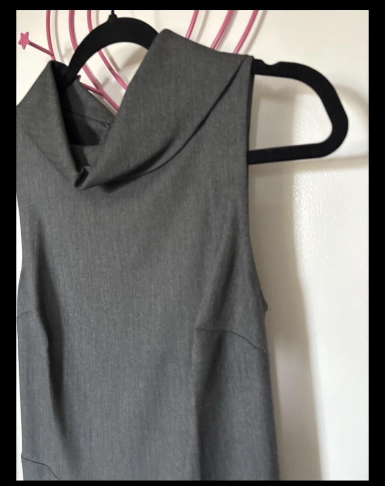 United Colors Of Benetton | STILE BENETTON | Elegant Gray Sleeveless Dress Size S / US 4 / IT 40 - 1 Thumbnail