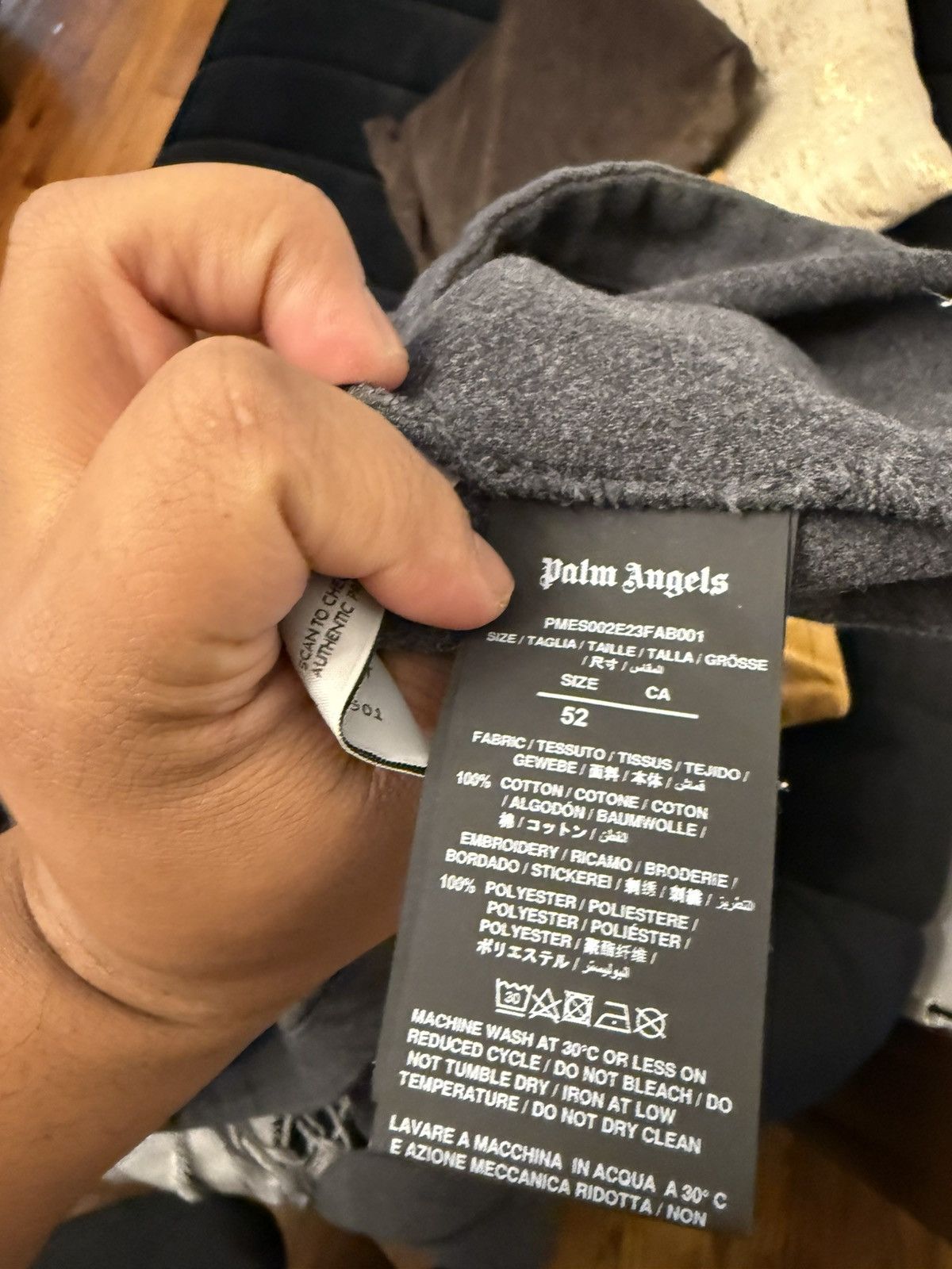 Palm Angels Palm Angels Monogram Cotton Gray Jacket Size Large 52 EU Size US L / EU 52-54 / 3 - 6 Thumbnail