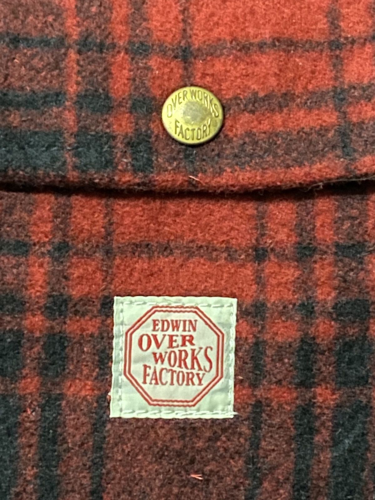 Edwin Edwin Over work factory Detroit jacket shadow plate wool Size US L / EU 52-54 / 3 - 7 Thumbnail