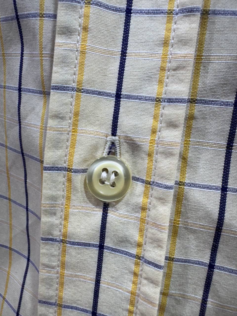 Yves Saint Laurent Vintage Yves Saint Laurent YSL Mens Short Sleeve Shirt Plaid Size US L / EU 52-54 / 3 - 10 Thumbnail