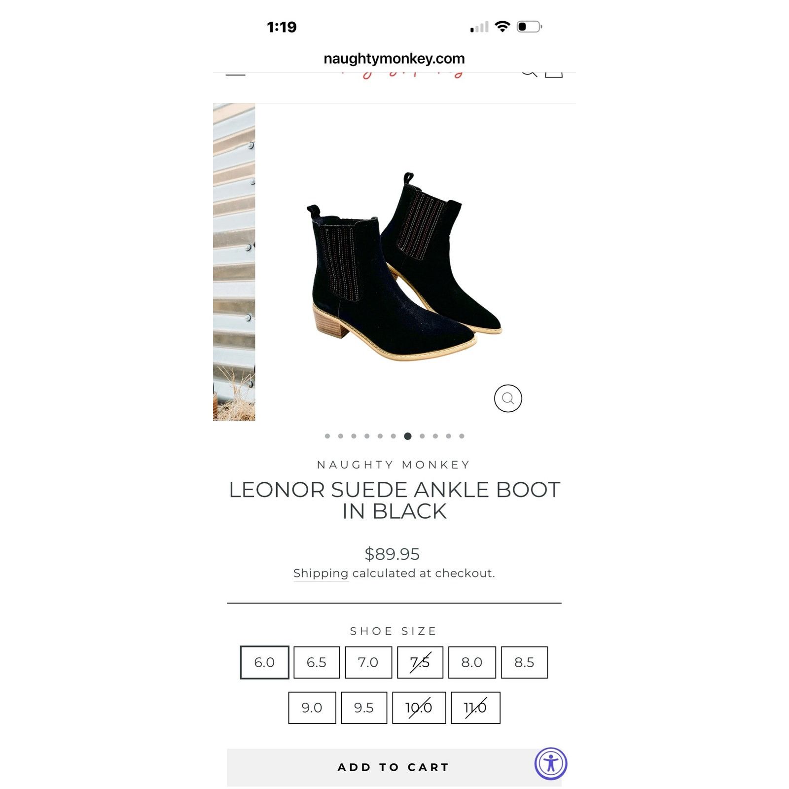 Other NAUGHTY MONKEY SUEDE ANKLE BOOT Size US 10 / IT 40 - 4 Thumbnail