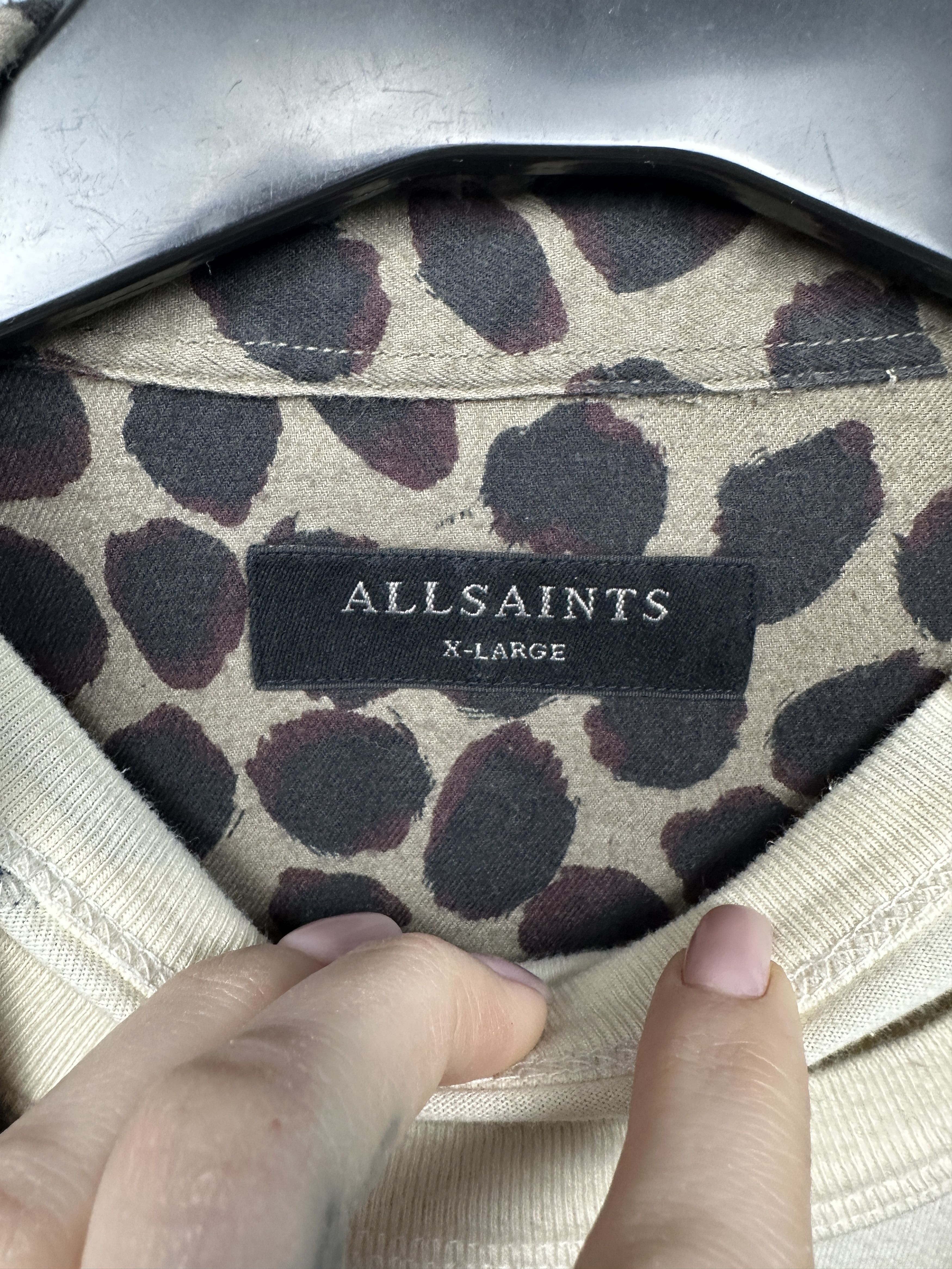 Allsaints Allsaints Waka Mens Flannel Plaid Shirt Size US XL / EU 56 / 4 - 3 Thumbnail