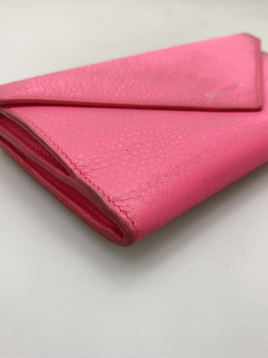Balenciaga Balenciaga Leather Long Wallet Pink Size ONE SIZE - 7 Thumbnail