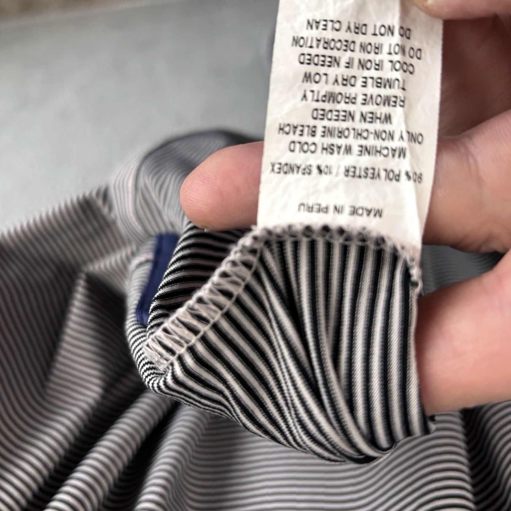 Vintage Greyson Polo Shirt Mens 2XL Black White Micro Stripe Performance Golf Logo Shirt Size US XXL / EU 58 / 5 - 5 Thumbnail