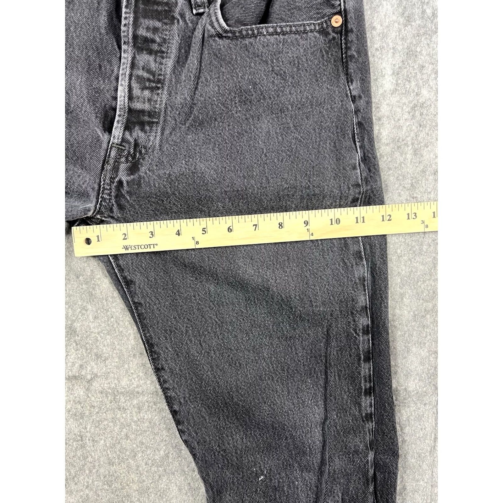 Levi's Levi's 501 Jeans Men's Black Classic Fit Straight Leg Button Fly Denim Sz 32x34 Size US 32 / EU 48 - 7 Thumbnail