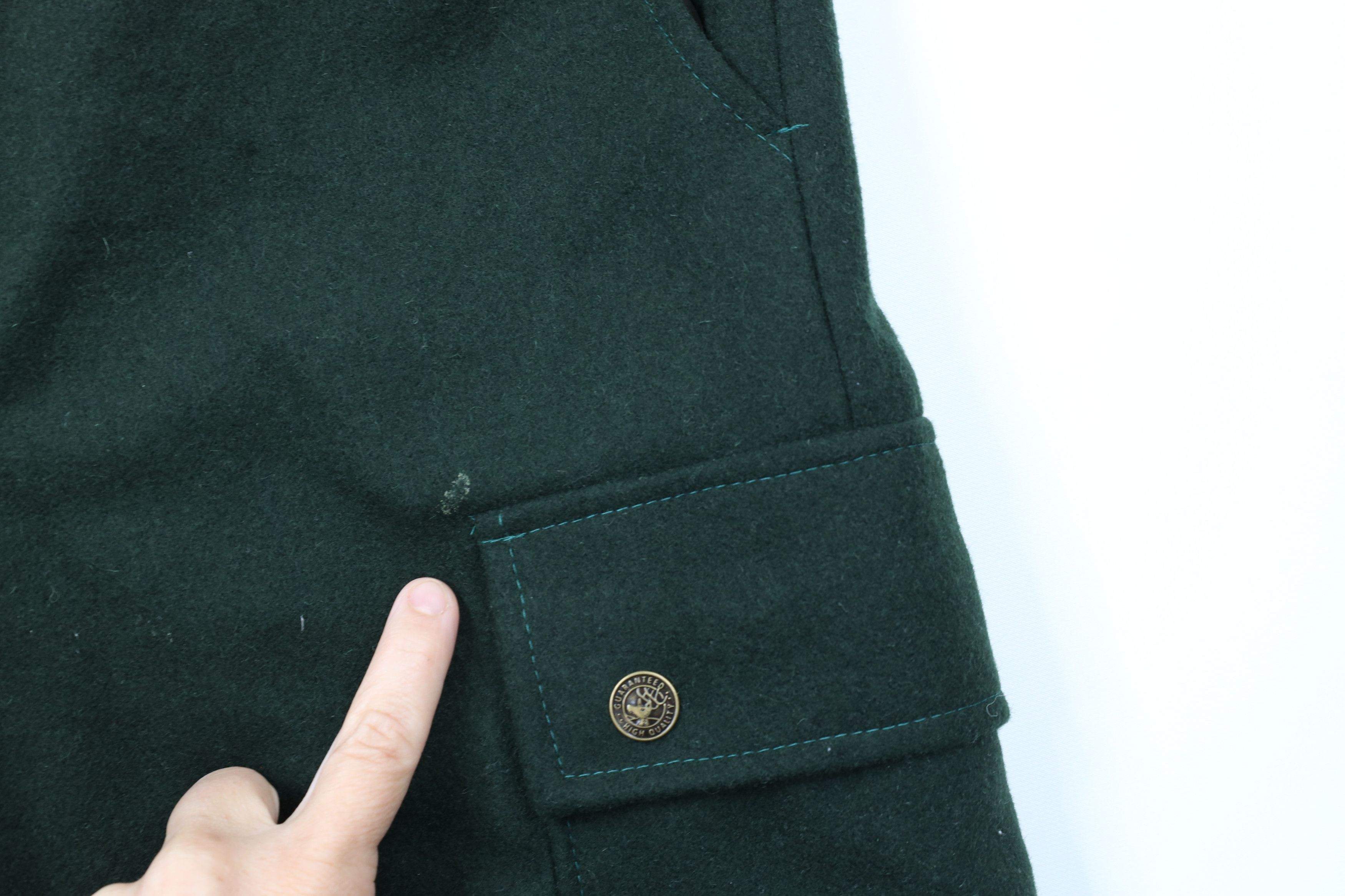 Vintage Vintage 70s Streetwear Wide Leg Wool Cargo Pants AS IS Size US 32 / EU 48 - 5 Thumbnail