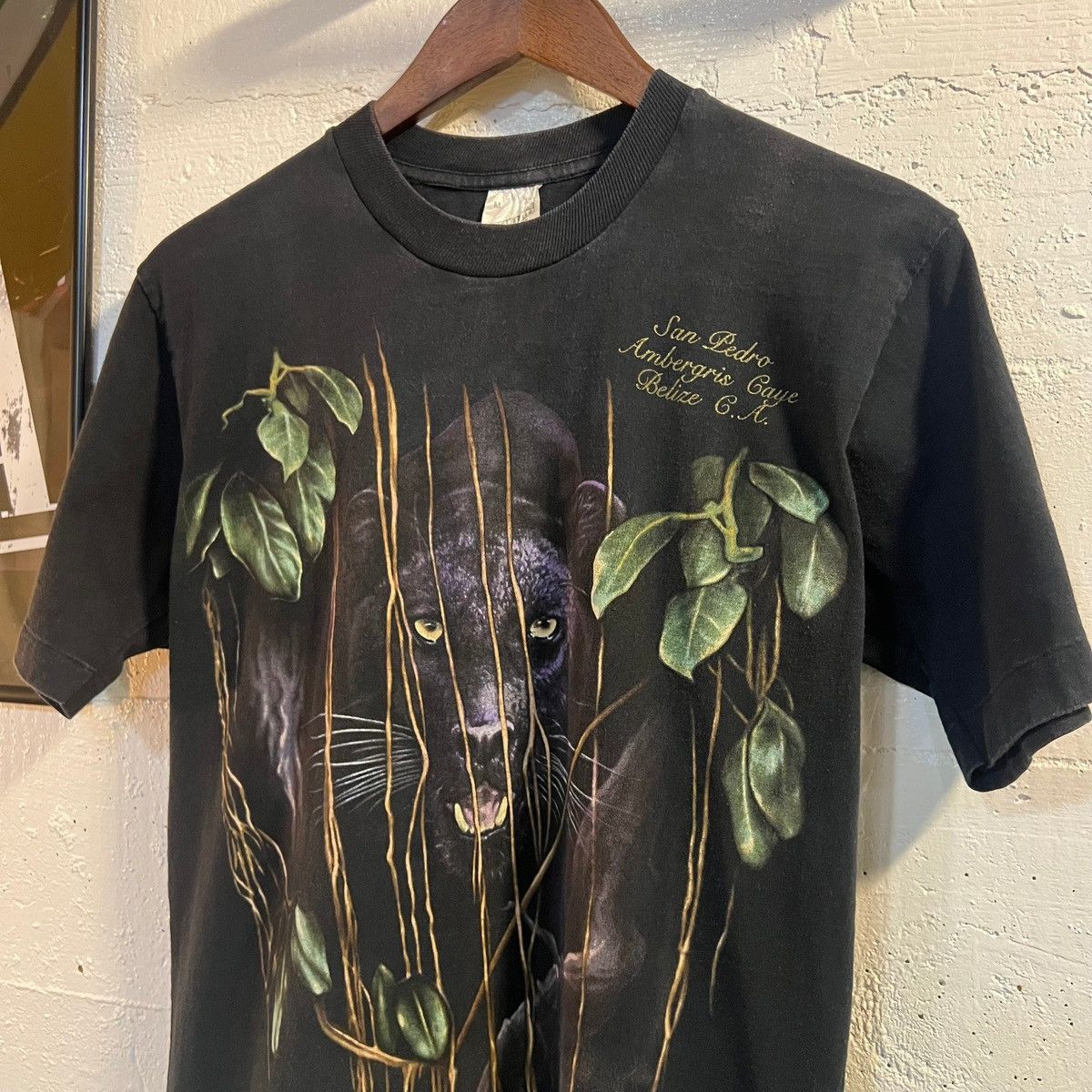 Vintage Vintage San Pedro 'Belize' Panther Single Stitch T-Shirt Med Size US M / EU 48-50 / 2 - 3 Thumbnail