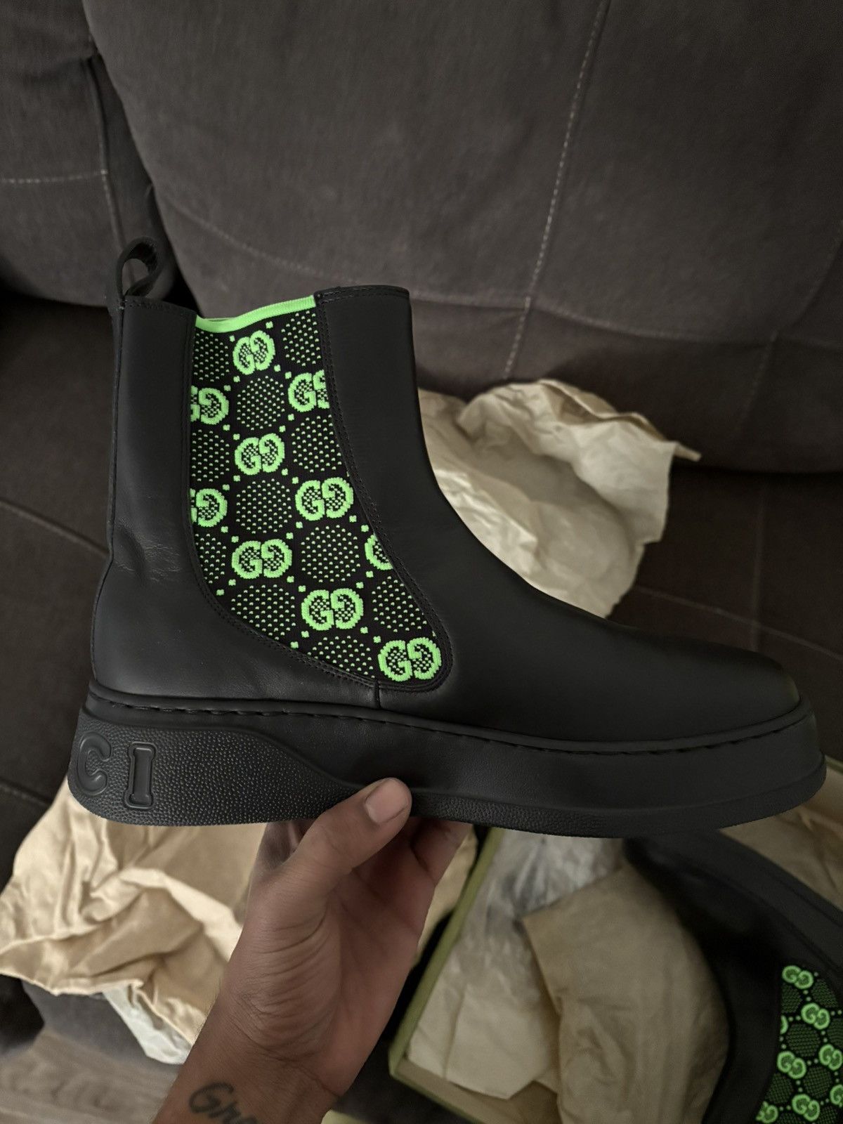 Gucci Gucci GG Supreme ankle boots Size US 10 / EU 43 - 11 Thumbnail